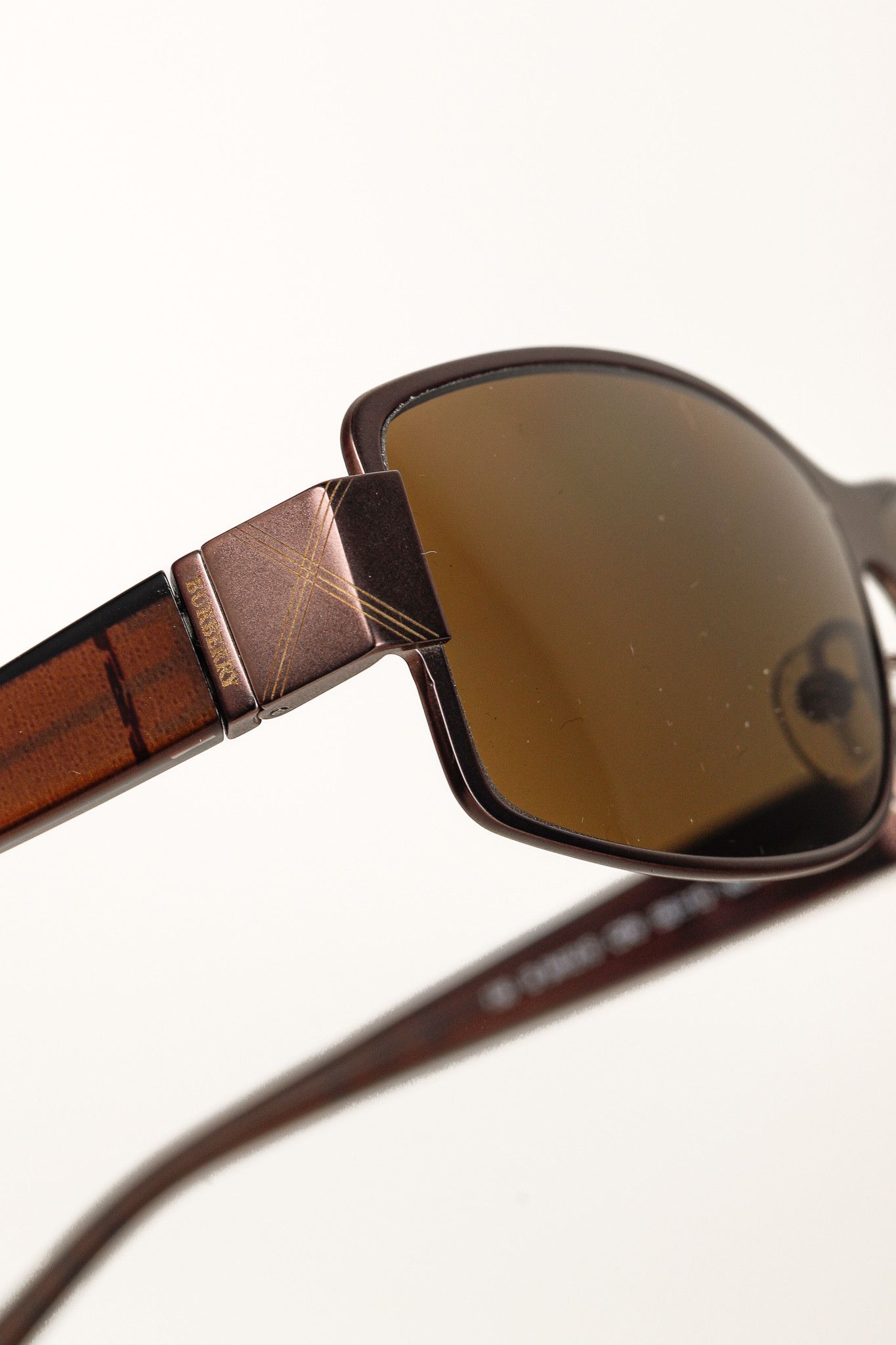 Burberry × Safilo Burberry B9412/S Check-Print Rectangular Sunglasses Size ONE SIZE - 6 Thumbnail