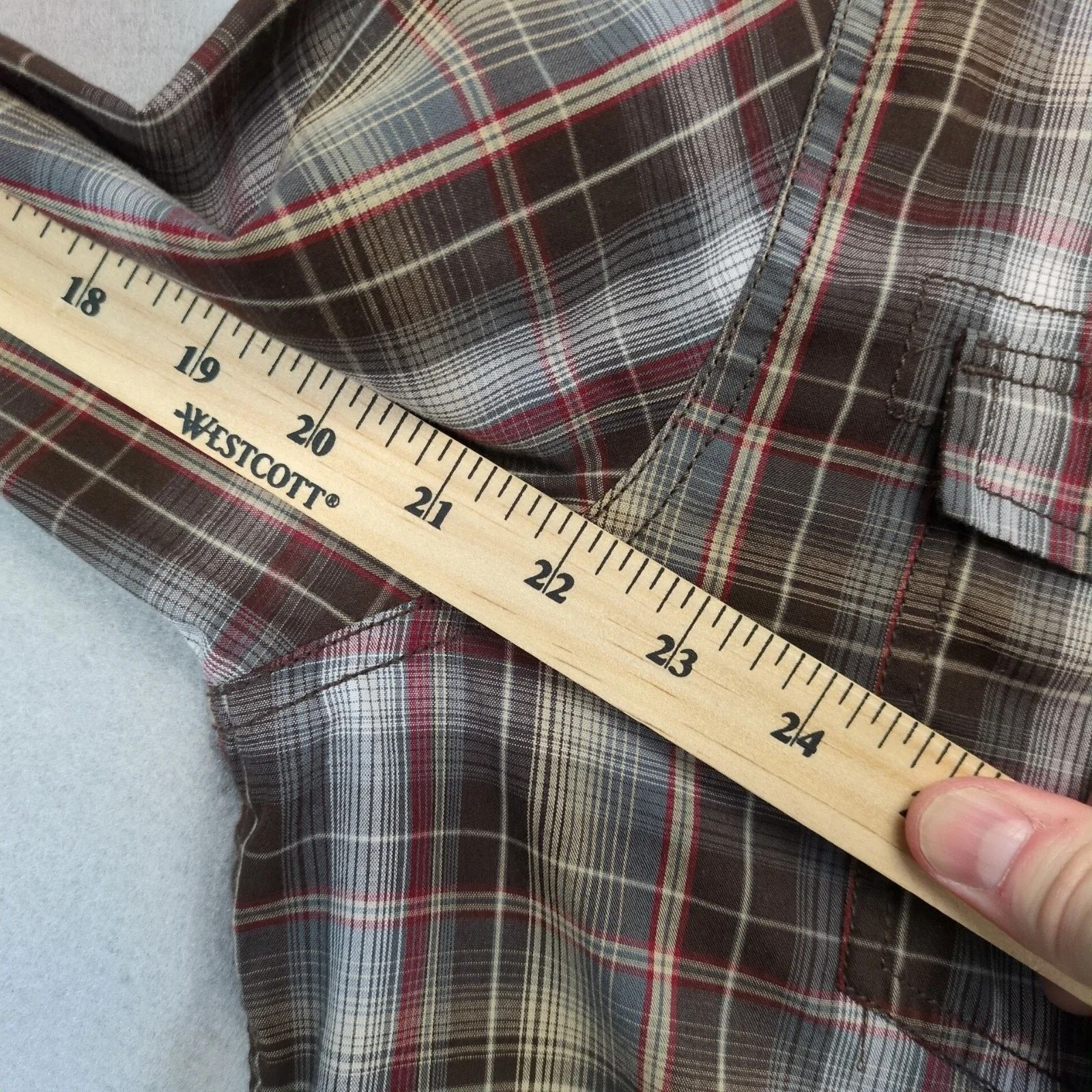Helix Helix Brown Plaid Button Up Shirt Men's XL Long Sleeve Y2K Size US XL / EU 56 / 4 - 7 Thumbnail