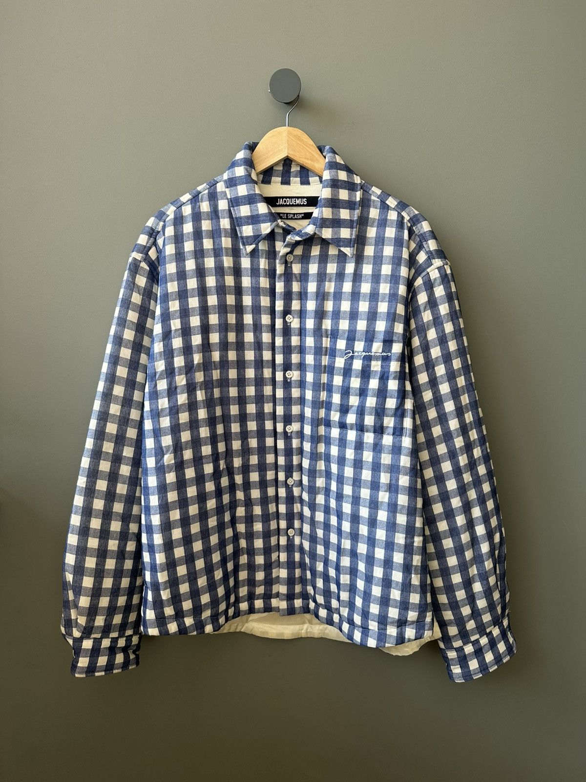 Jacquemus Jacquemus Navy & White La Chemise Boulanger Jacket Size 46 Size US S / EU 44-46 / 1 - 3 Thumbnail