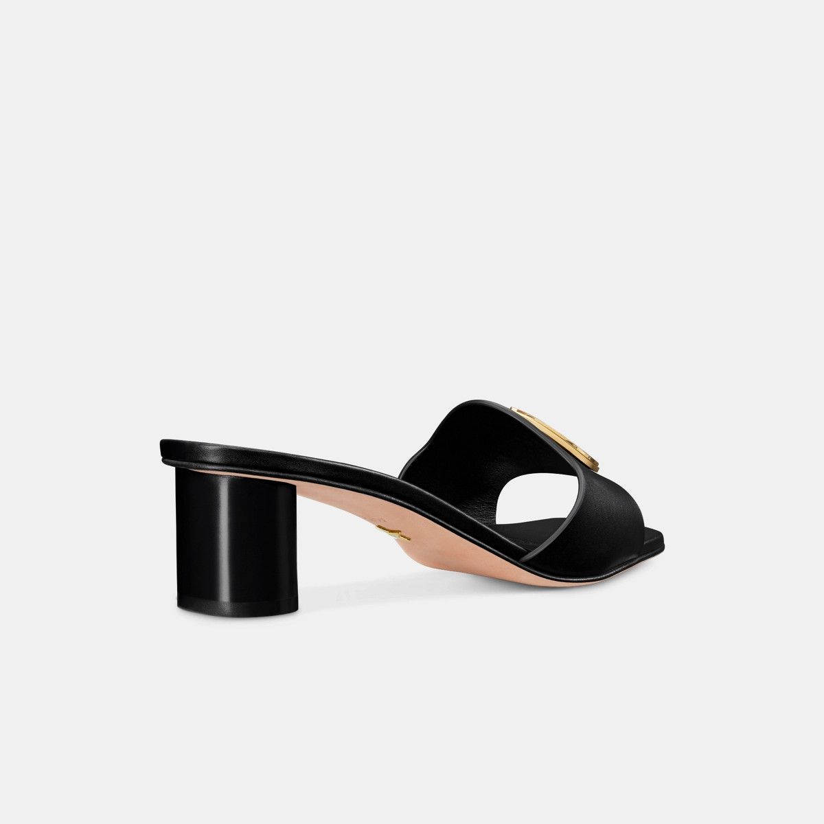 Dior o1bcso1str0225 Heeled Slide in Black Size US 5 / IT 35 - 3 Thumbnail