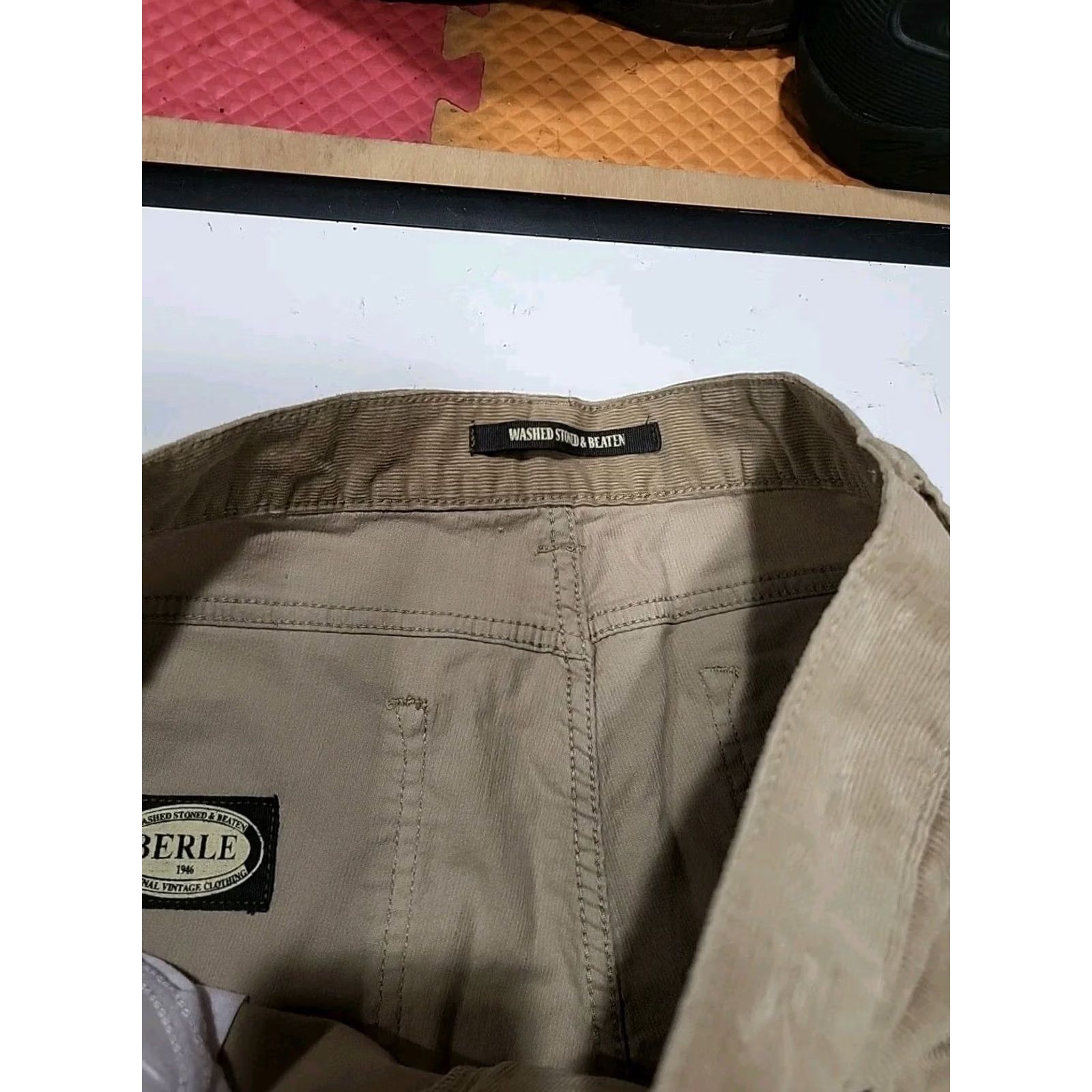 Berle VINTAGE Berle Pants Corduroy 36 x 30 Men Brown Mintcondition 90s Hipster Mens Size US 36 / EU 52 - 4 Thumbnail