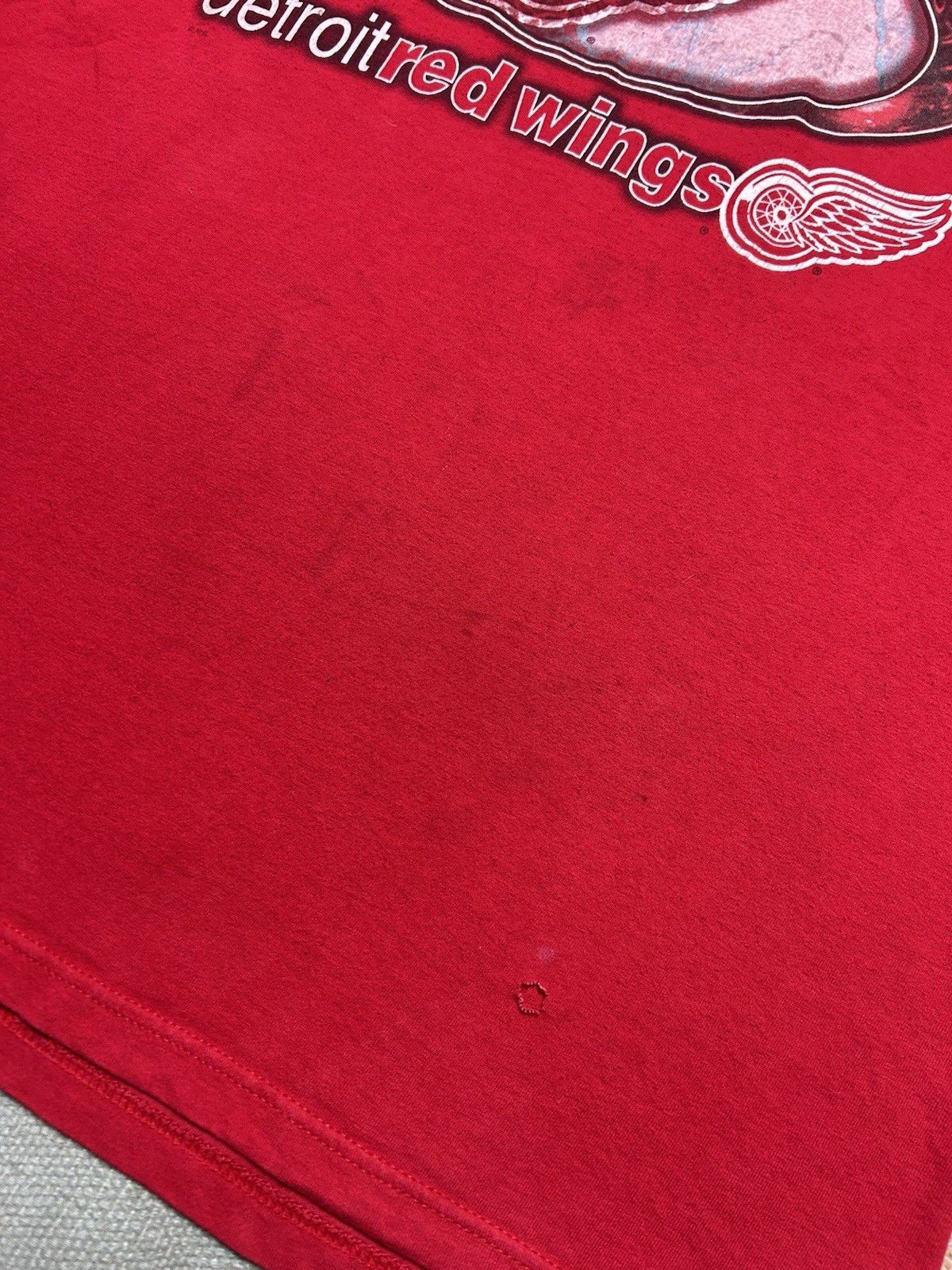 Vintage Vintage 90s t shirt Detroit red wings NHL hockey logo 7 XL Size US XL / EU 56 / 4 - 2 Thumbnail