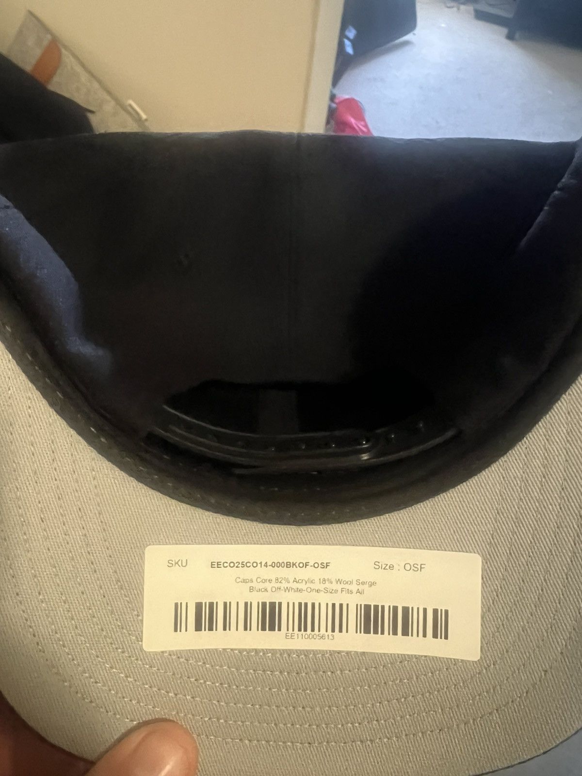 Eric Emanuel Eric Emanuel black w white EE snapback hat Size ONE SIZE - 2 Thumbnail