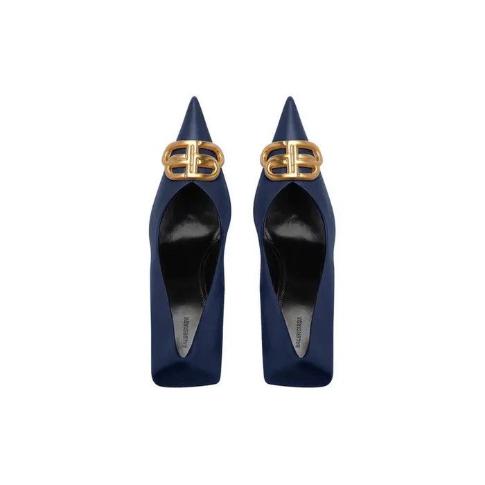 Balenciaga o1bcso1str0126 Square Knife BB 80mm Pumps in Blue Size US 9 / IT 39 - 6 Thumbnail