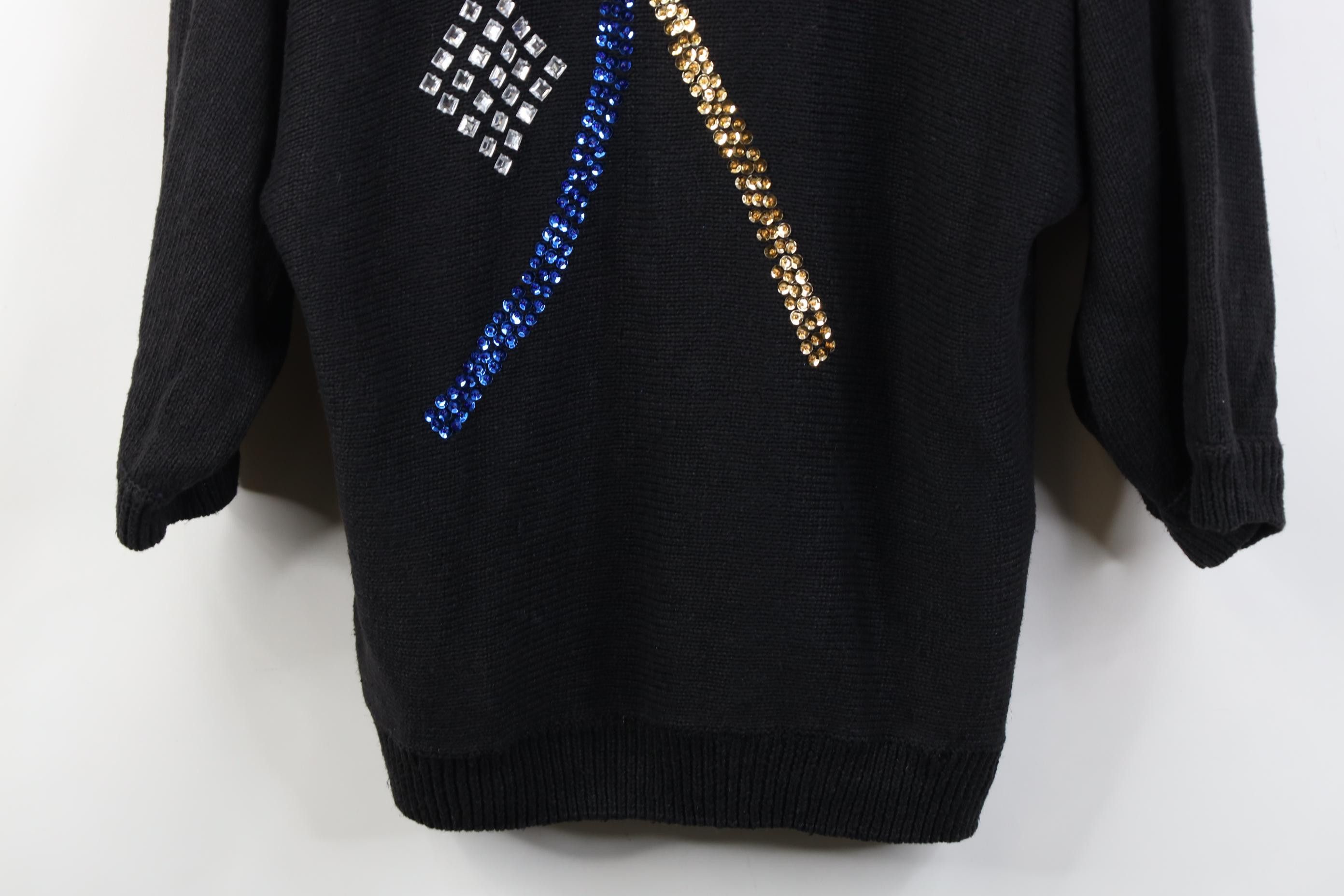 Vintage Deadstock Vintage 80s 90s Streetwear 3/4 Sleeve Sweater Size 3XL / US 20-22 - 3 Thumbnail