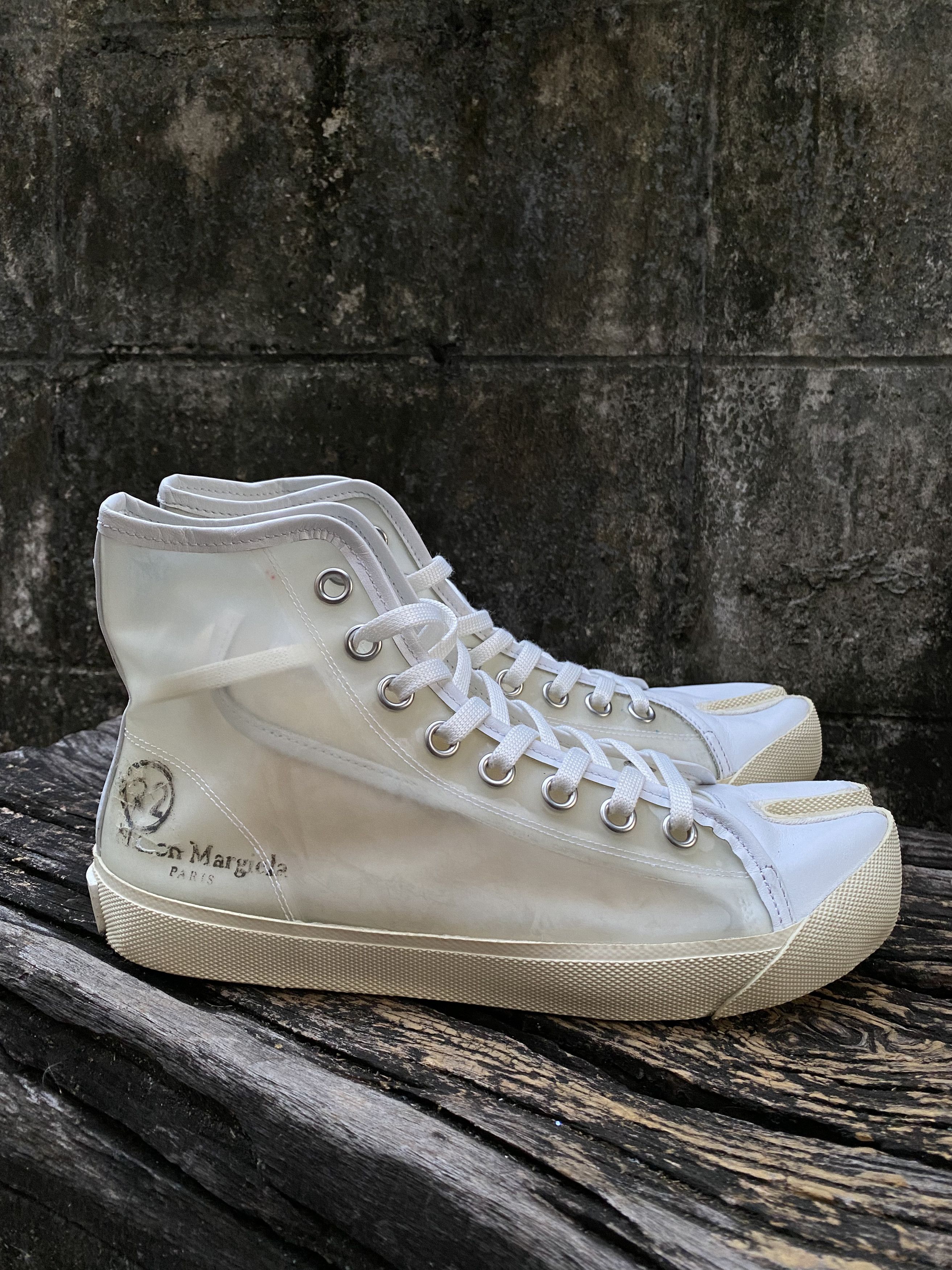 Maison Margiela Maison Margiela Tabi Transparent Hi Top Sneakers 39 Size US 9 / IT 39 - 1 Thumbnail