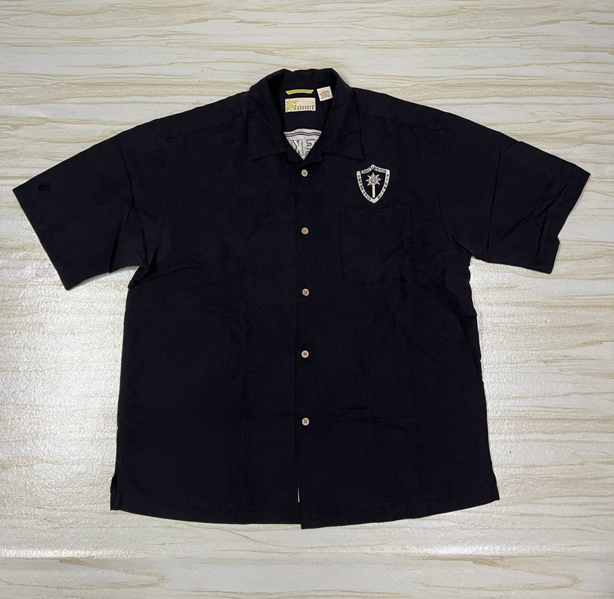Vintage Chrome Knights Motorcycle Assoc. Cubavera Shirt Size US XL / EU 56 / 4 - 2 Thumbnail