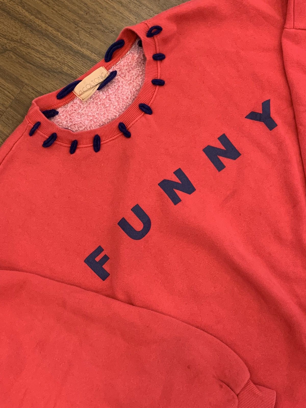 Japanese Brand × Vintage Sweatshirt Funny red Size L / US 10 / IT 46 - 2 Thumbnail