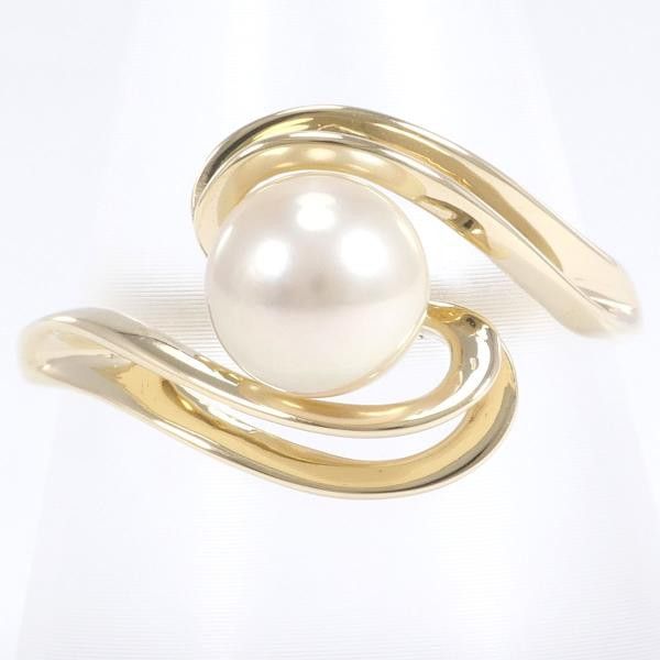 Other Other 14K Yellow Gold Pearl Ring 17.5 Metal Ring in Great Condition Size ONE SIZE - 1 Thumbnail