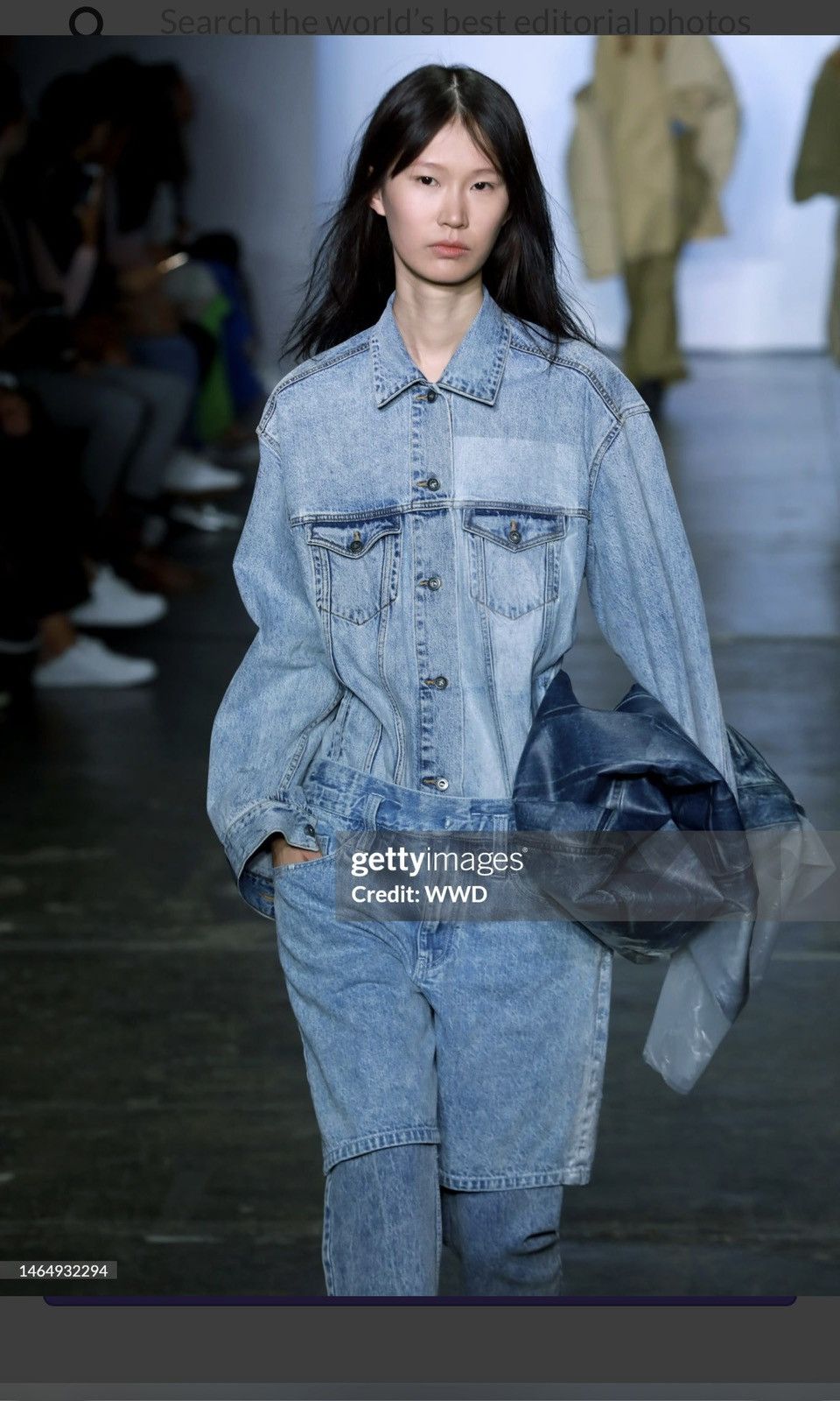 Japanese Brand 2019SS Runway JNBY Overprint light denim jacket Size XL / US 12-14 / IT 48-50 - 1 Thumbnail