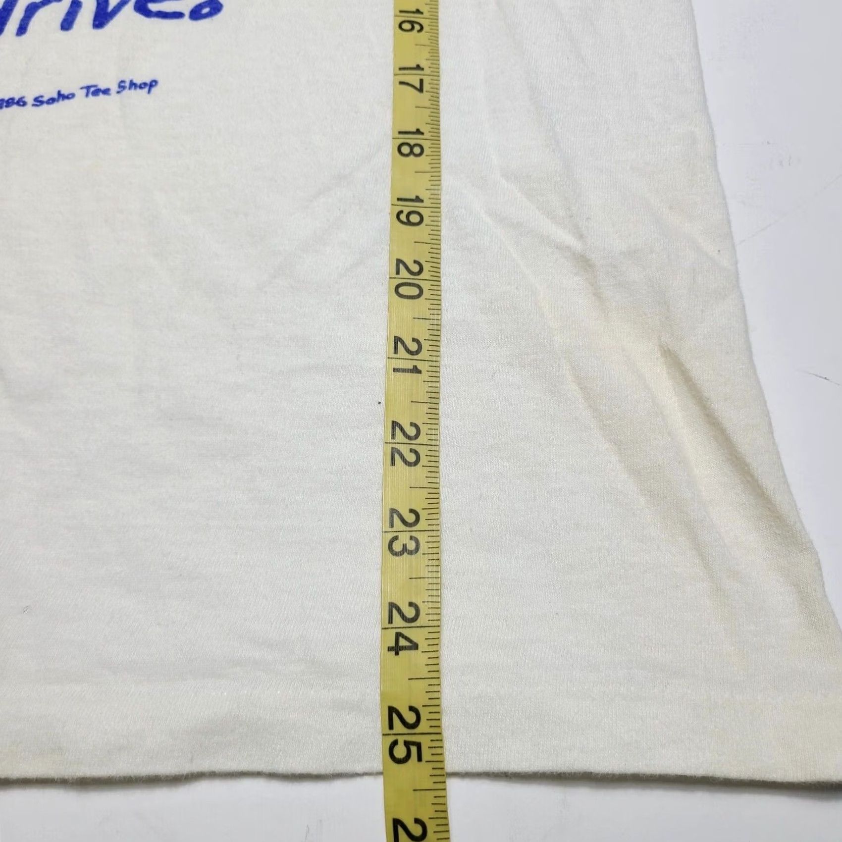 Vintage VINTAGE Soho Tee Shop See Dick Drive Golf Stick Figure Graphic T-Shirt Large 80s Mens Crew Neck Cotton White Standalone Logo Short Sleeve Regular Size US L / EU 52-54 / 3 - 8 Thumbnail