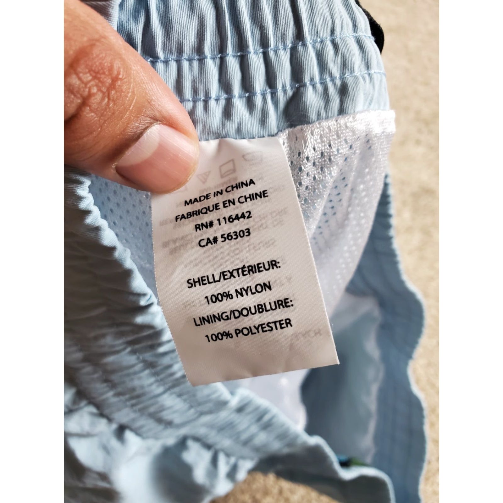 Vintage A.Lab Board Shorts XL Mens Light Blue Nylon Pockets Drawstring Quick Dry Swim Bottom Size US 36 / EU 52 - 5 Thumbnail