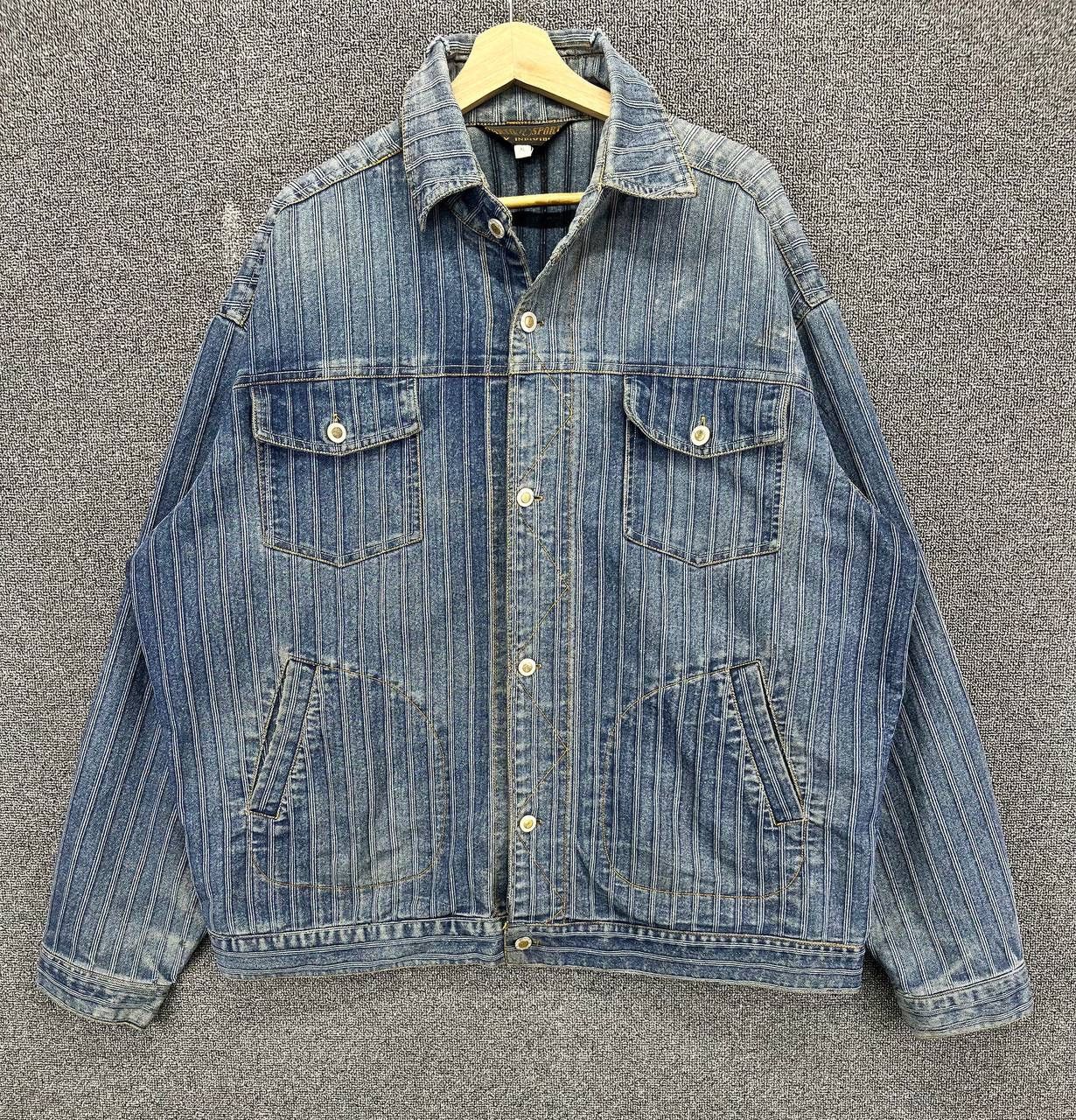 Vintage Vintage Parto Sport Jeans Rare Design Denim Jacket Size US XL / EU 56 / 4 - 1 Thumbnail