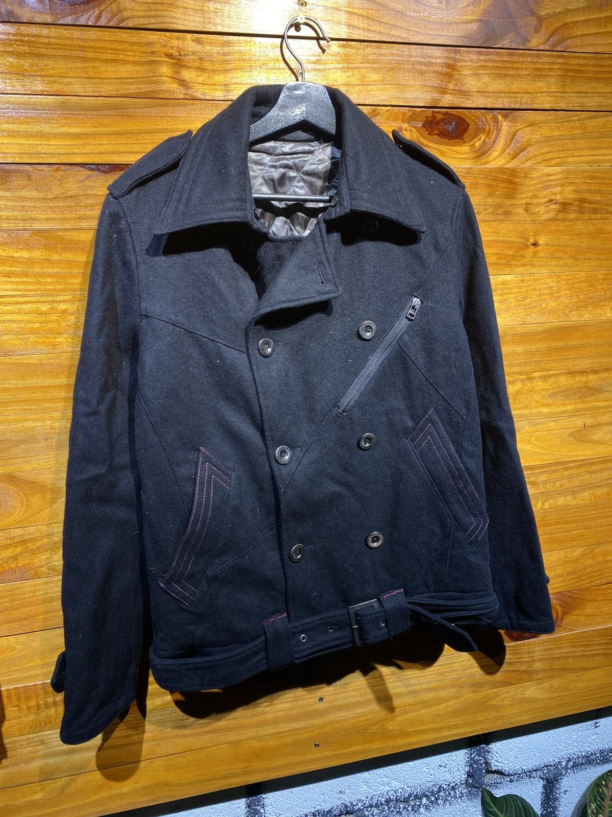 Japanese Brand Ignition Black Jacket – Classic Double-Breasted Military Size US M / EU 48-50 / 2 - 5 Thumbnail