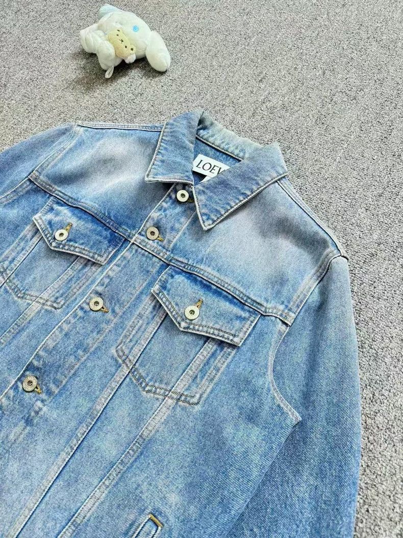 Loewe LOEWE Blue washed denim jacket with small logo Size S / US 4 / IT 40 - 3 Thumbnail