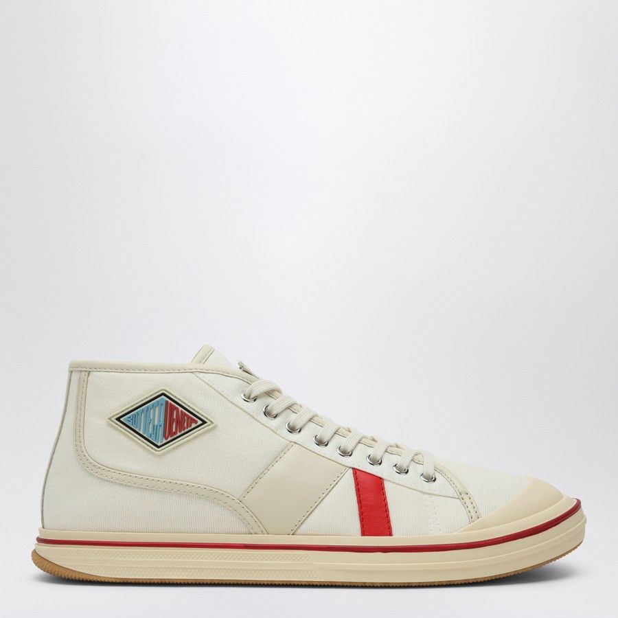Bottega Veneta o1d2blof0226 Low-Top Sneakers in Ivory/Red Size US 9 / EU 42 - 1 Thumbnail