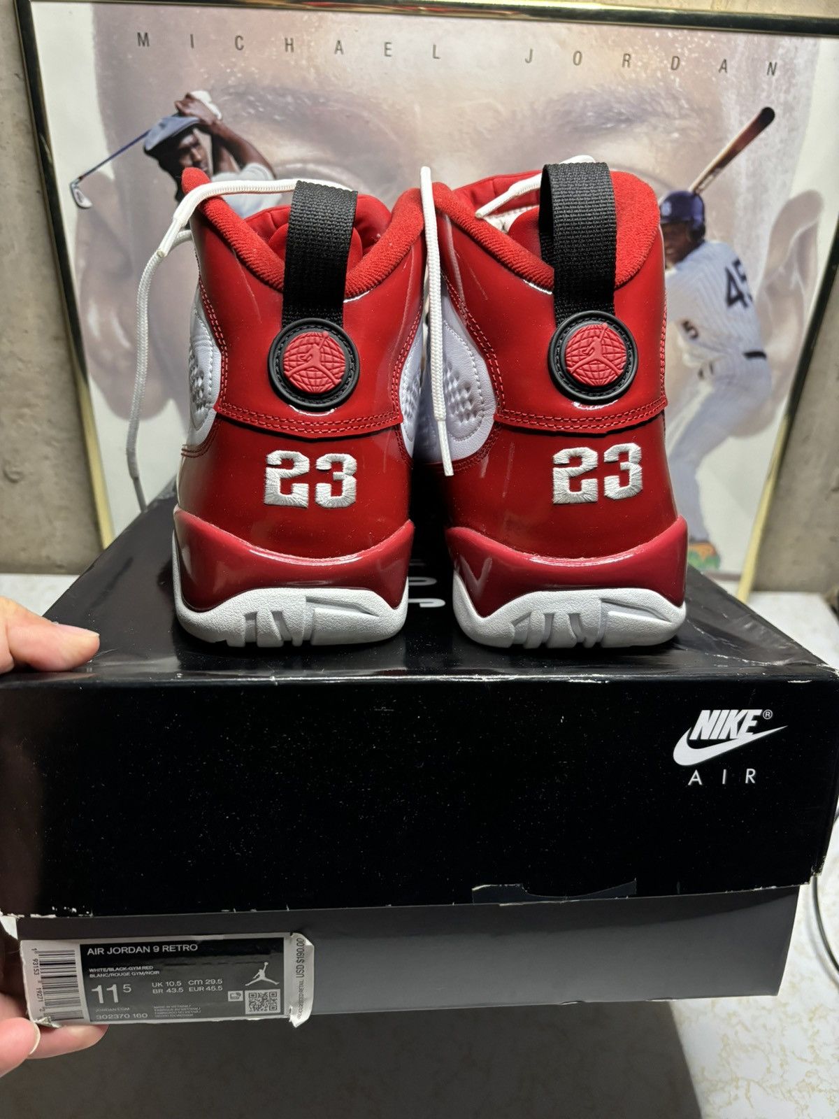 Jordan Brand Jordan Retro 9 ‘university red’ Size US 11.5 / EU 44-45 - 7 Thumbnail