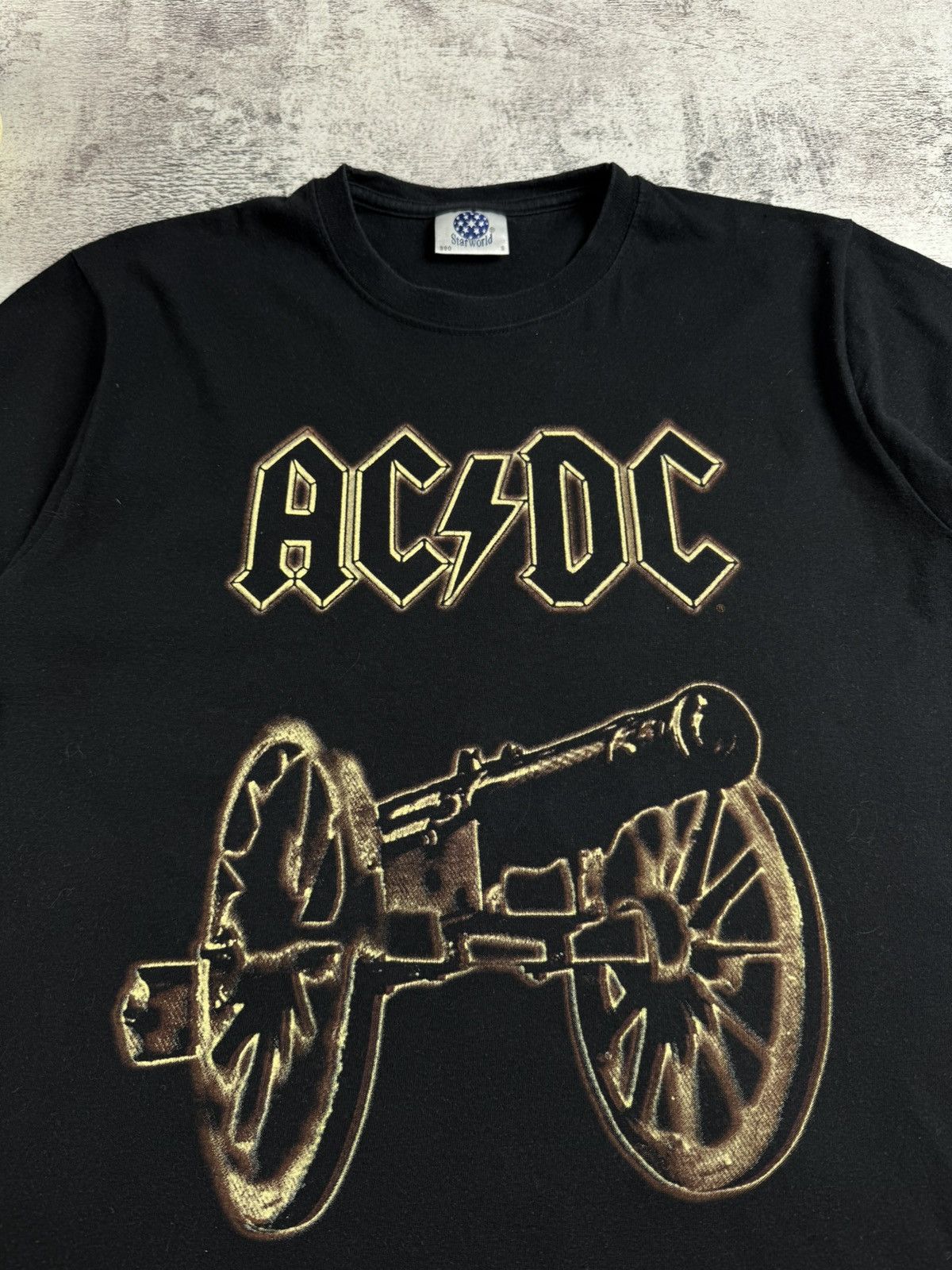AC/DC ACDC 1999 Men’s Small Metal Rock Tour Rap Faded Merch Devil Band T Shirt Jersey Size US S / EU 44-46 / 1 - 7 Thumbnail