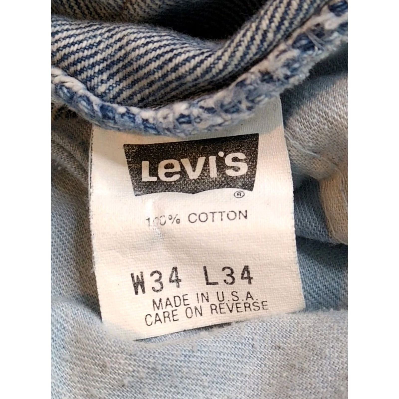 Levi's VINTAGE Levi's Silvertab Denim Jeans 32x32 Made in USA 1990s Mens Blue Straigh Size US 32 / EU 48 - 4 Thumbnail