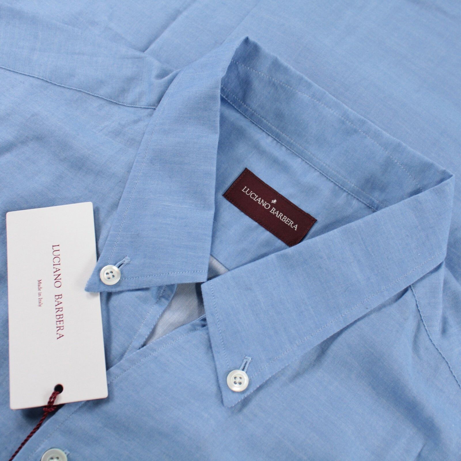 Luciano Barbera Luciano Barbera New with tags Shirt Size L US In Blue Size US L / EU 52-54 / 3 - 1 Thumbnail