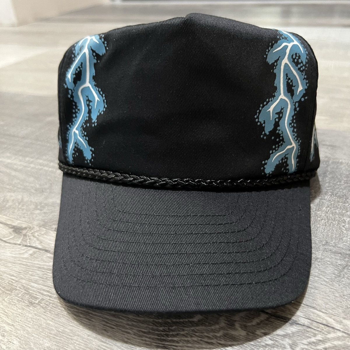 Nissan VTG American Thunder 90s Black Lightning Biker Trucker Hat Size ONE SIZE - 2 Thumbnail