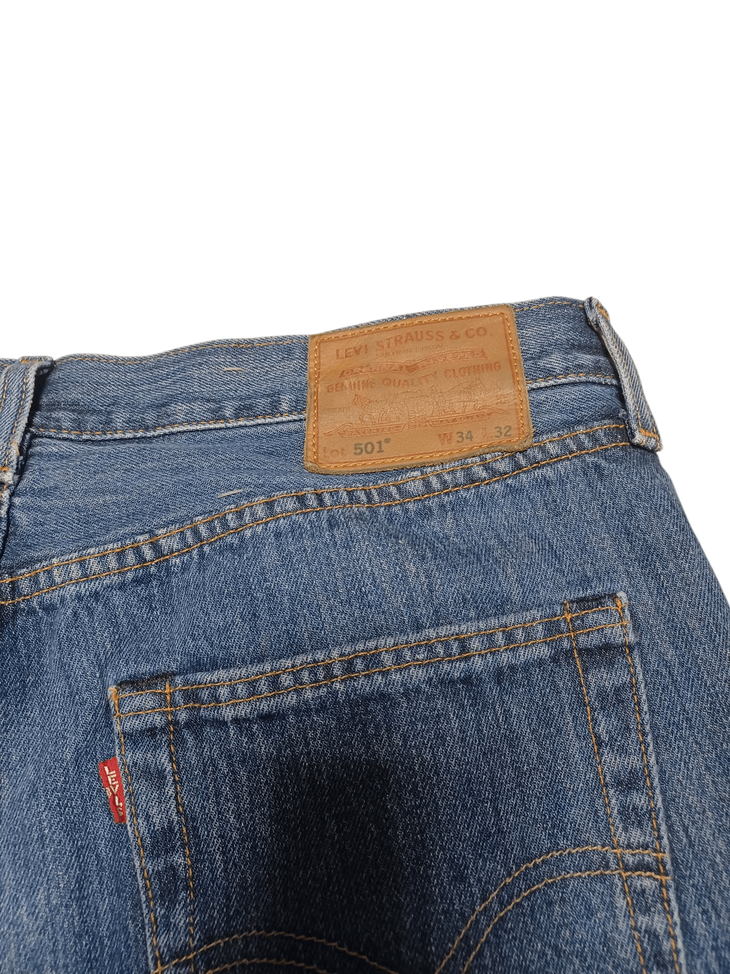 Levi's LEVIS 501 W34 L32 BLUE JEANS DENIM STREETWEAR Size US 34 / EU 50 - 4 Thumbnail