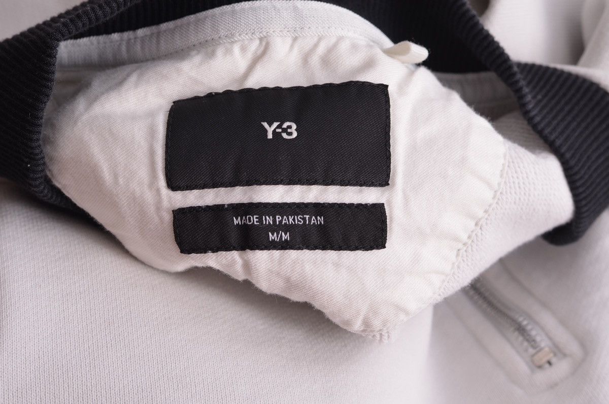Yohji Yamamoto Y-3 Yohji Yamamoto Graphic LOGO SWEATSHIRT WHITE/BLACK Size US M / EU 48-50 / 2 - 4 Thumbnail