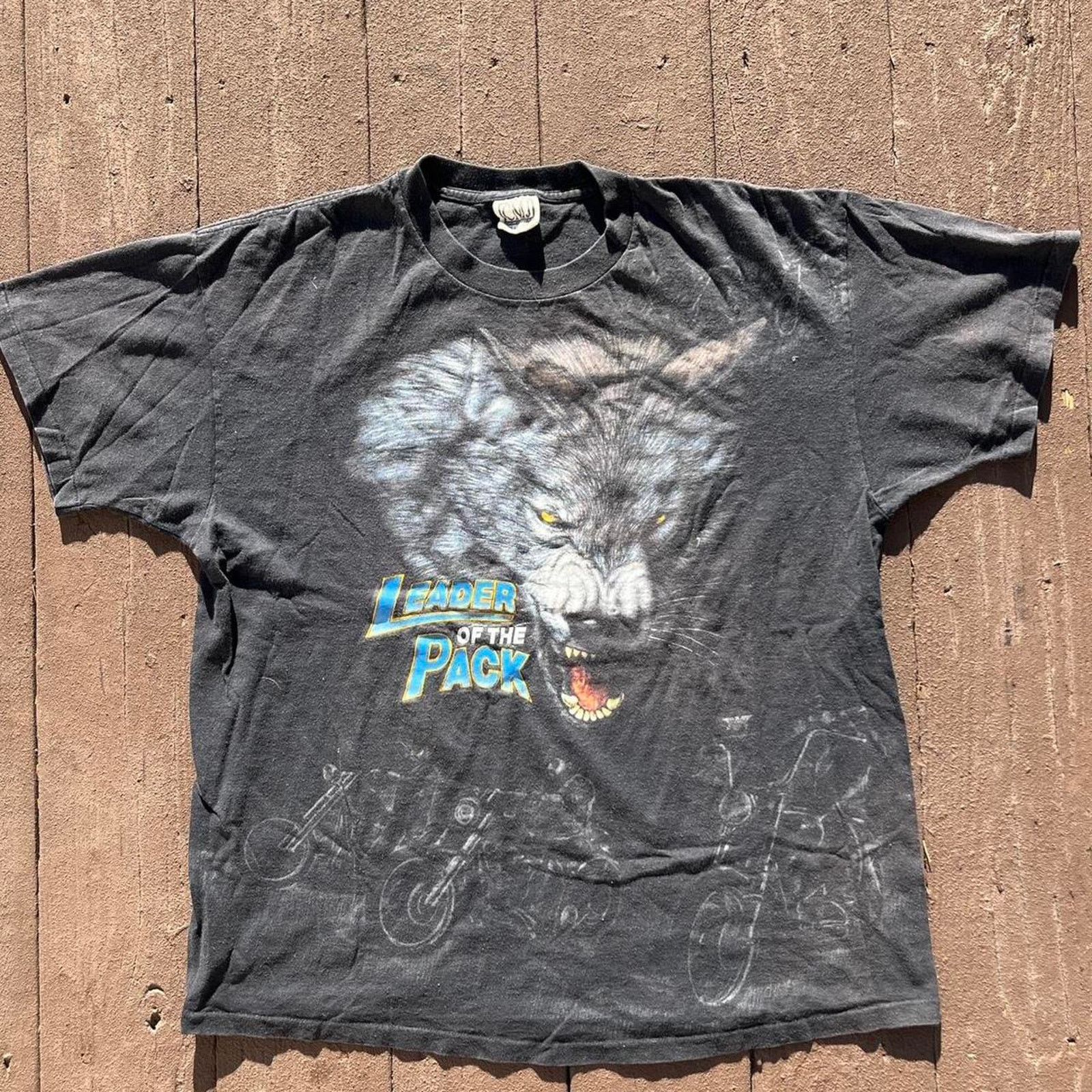 Harley Davidson Vintage Leader of the Pack 1994 Single 3D Emblem Shirt Size US XL / EU 56 / 4 - 1 Thumbnail
