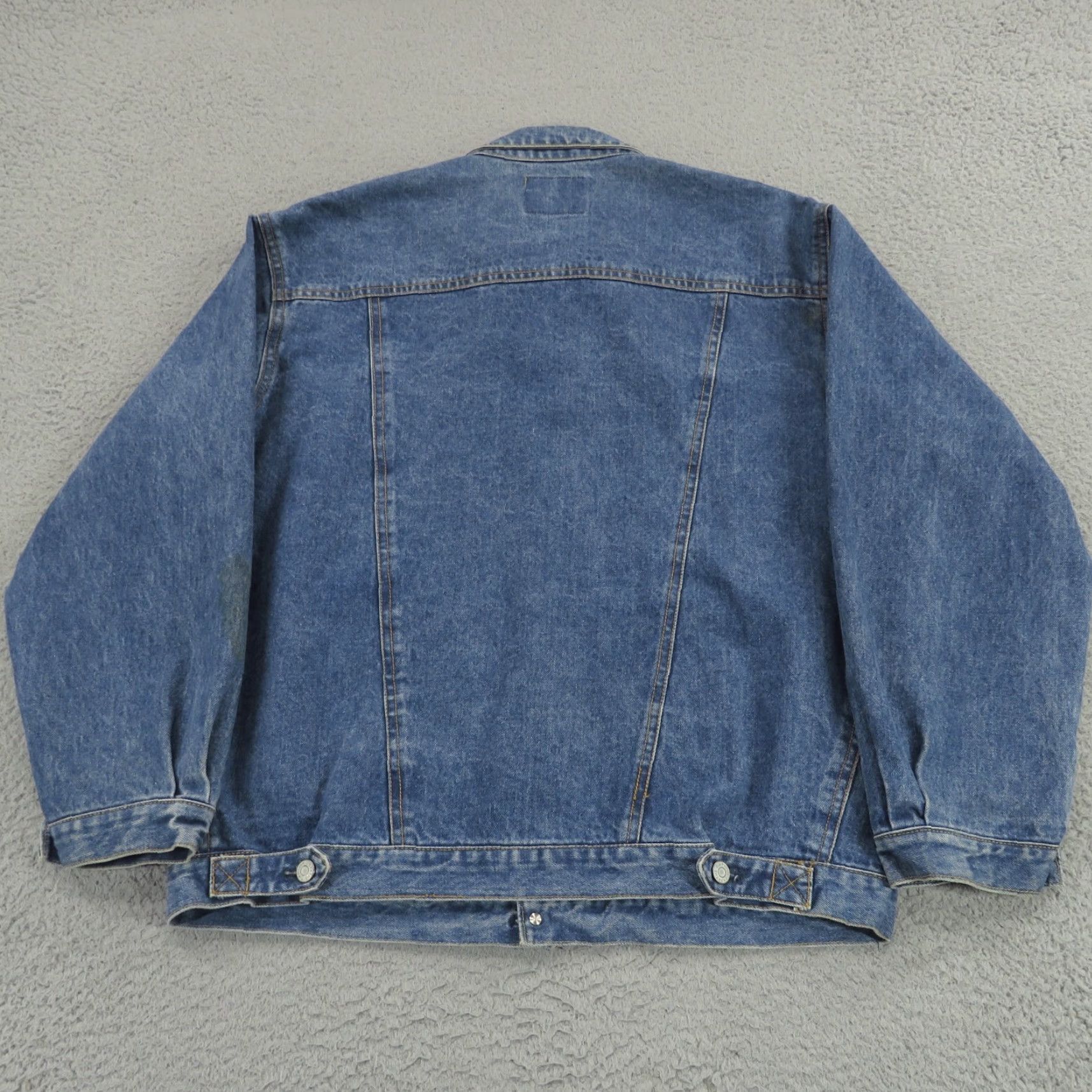 Gap VINTAGE Gap Jacket Mens M Denim Trucker Workwear Made in USA 80s 90s Biker Style, Distressed, Short. Size US M / EU 48-50 / 2 - 6 Thumbnail