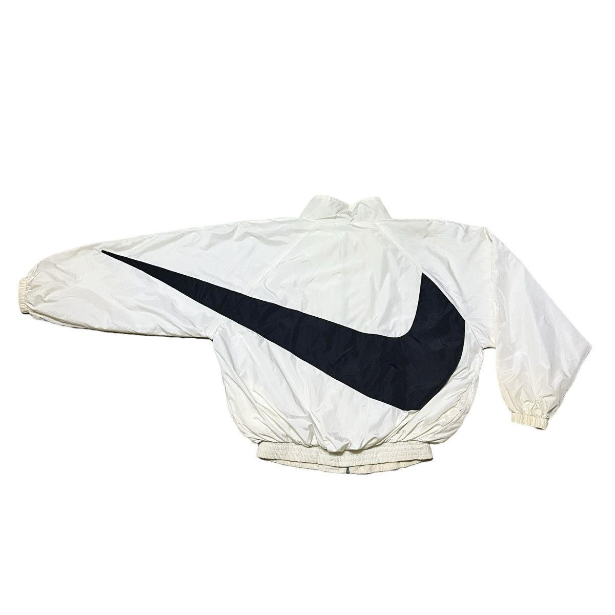 Nike Vintage Nike Big Swoosh Zipper Jacket Size US L / EU 52-54 / 3 - 2 Thumbnail
