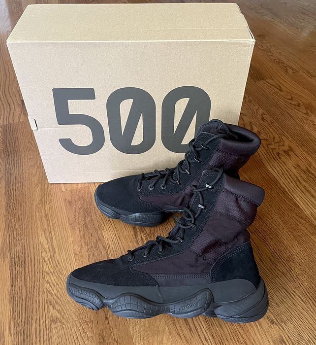 Adidas 9 Yeezy 500 High Utility Black Boots Tactical Boot Military