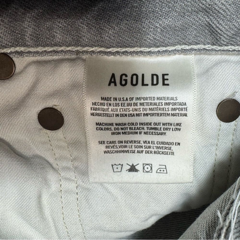 Agolde AGOLDE 90s High Rise Pinch Waist Straight Leg Grey Jeans Si Size 28" / US 6 / IT 42 - 9 Thumbnail