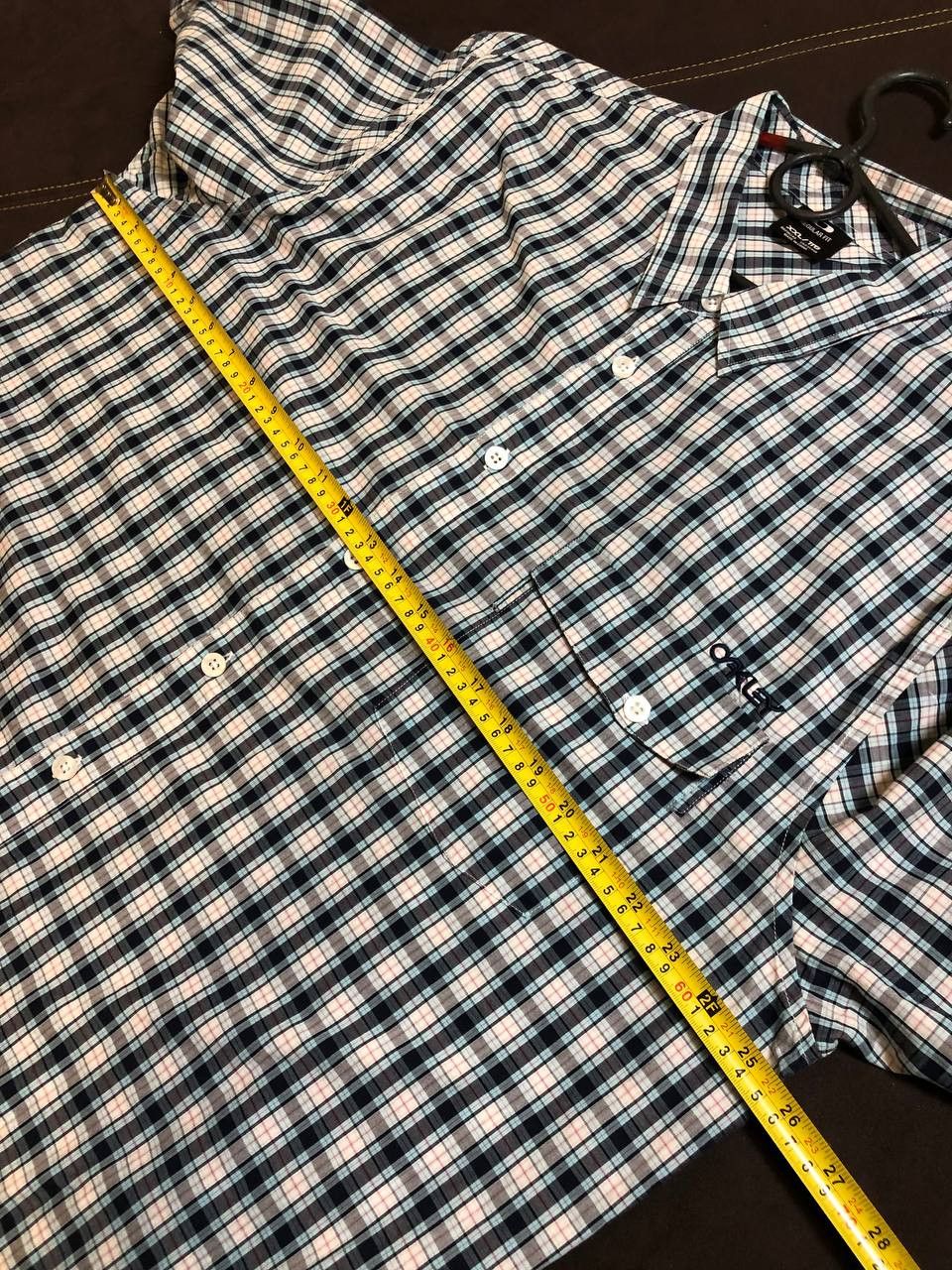 Oakley Oakley Plaid Cotton Regular Fit Short Sleeve Button Shirt Size US XXL / EU 58 / 5 - 6 Thumbnail