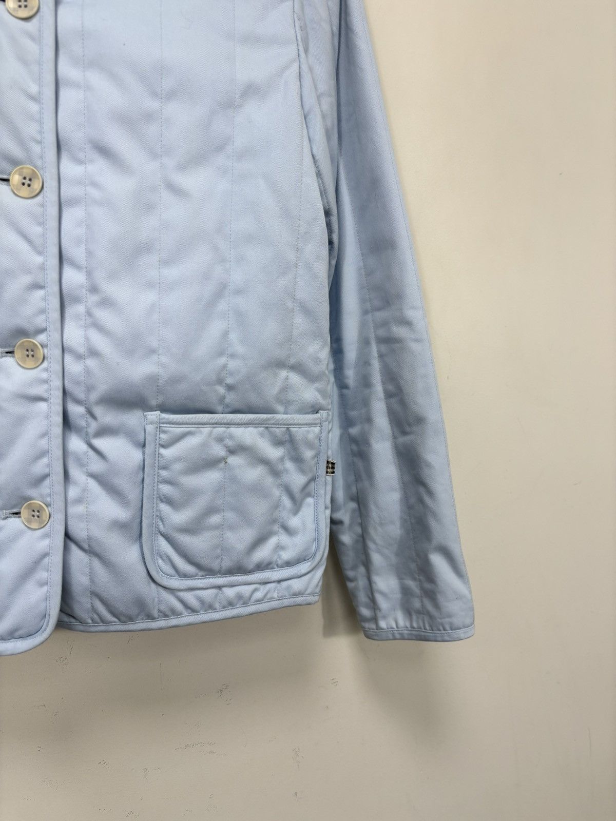 Aquascutum Aquascutum Women’s Light Blue Quilted Jacket Size S / US 4 / IT 40 - 6 Thumbnail