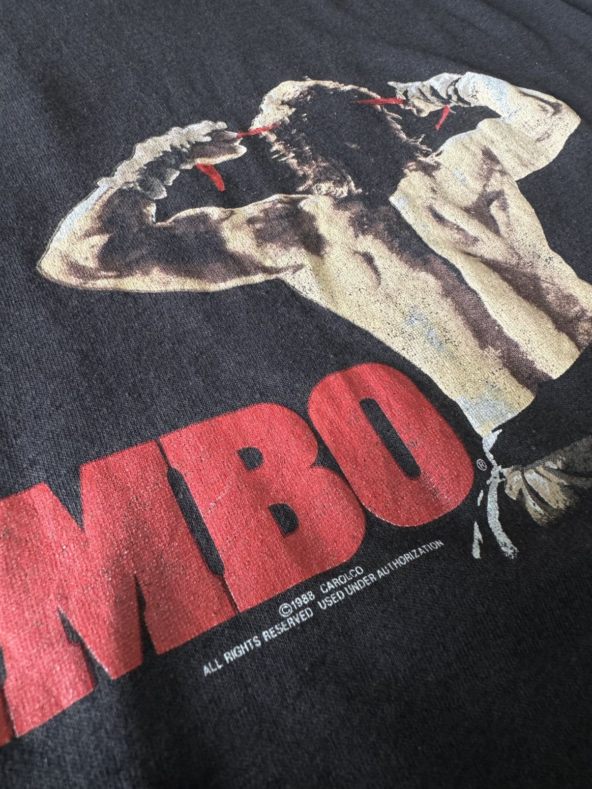 Vintage 1988 Rambo 3 III Movie Rocky Balboa Cobra 80s Stallone Shirt Size US XL / EU 56 / 4 - 5 Thumbnail