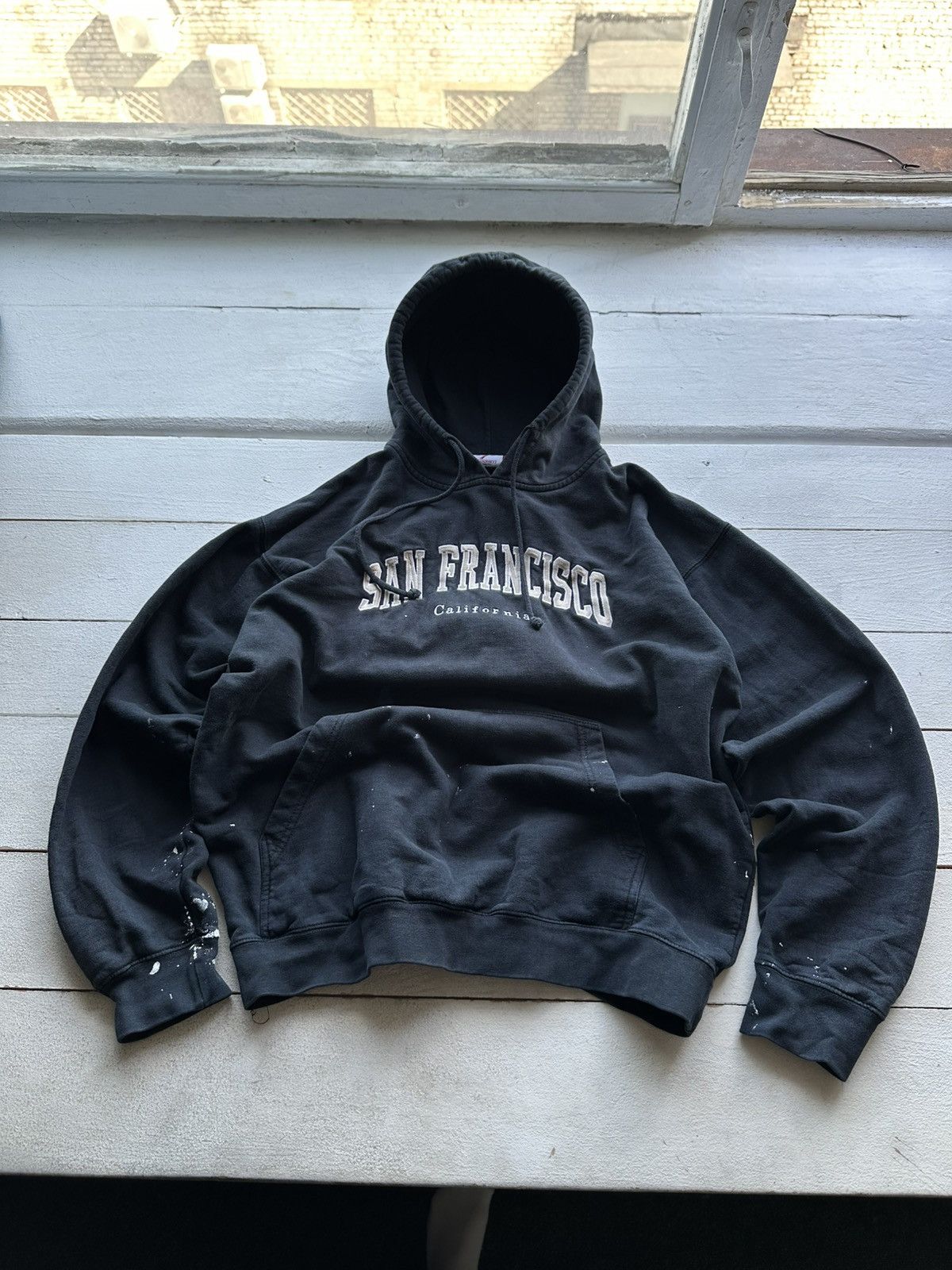 Vintage 🚨CRAZY USA SAN FRANCISCO DISTRESSED PAINTED CALIFORNIA Size US L / EU 52-54 / 3 - 1 Thumbnail