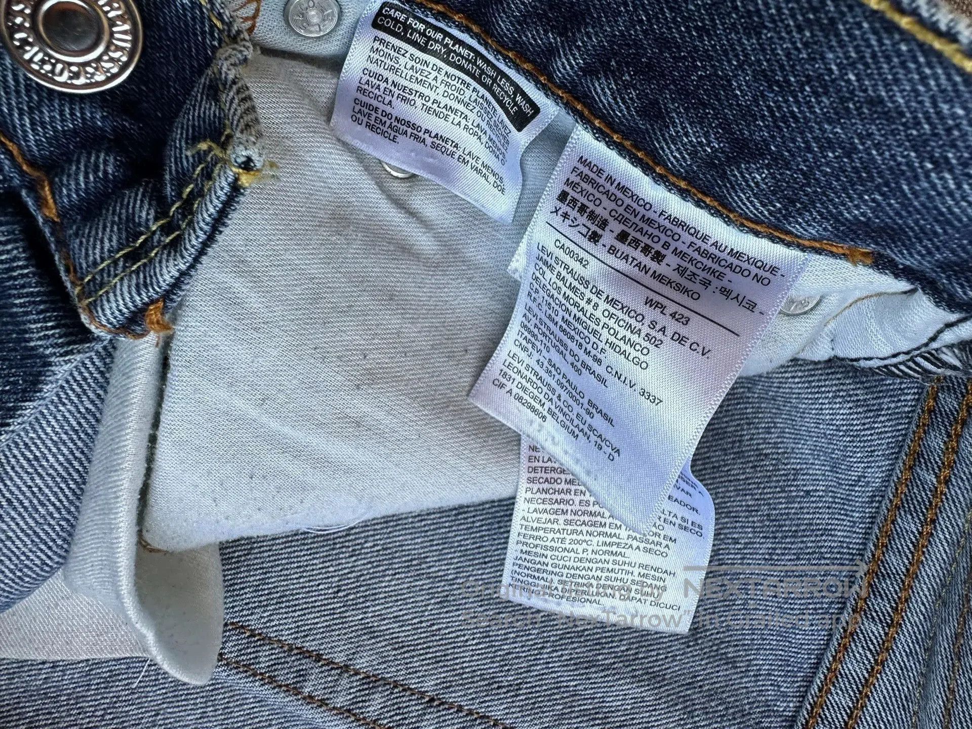 Levi's Blue Denim Jeans with Distressed Hem. Size US 30 / EU 46 - 6 Thumbnail