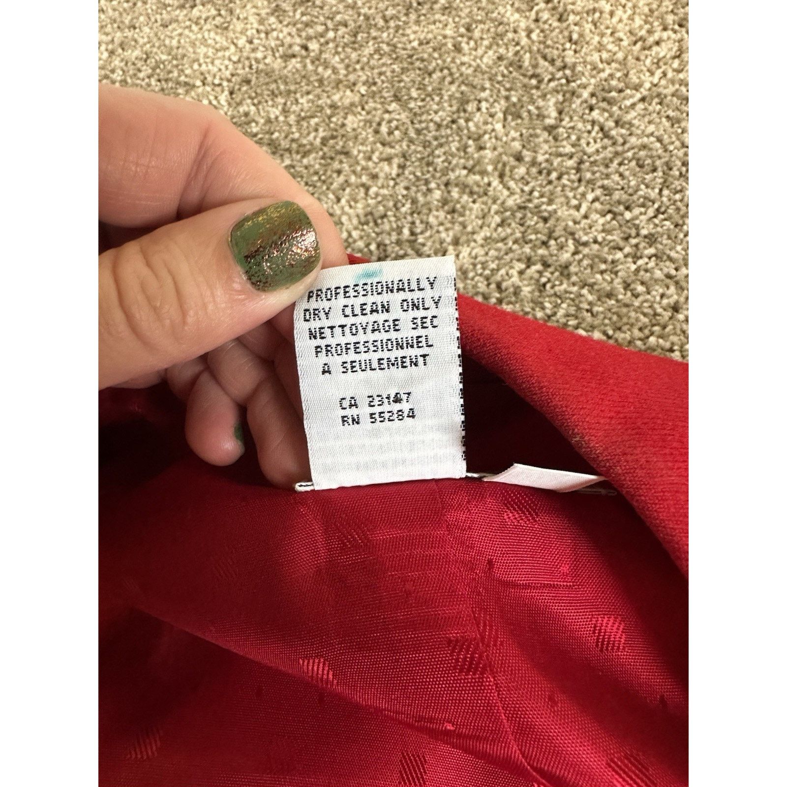 Talbots Vintage Talbots Women’s Blazer Jacket 16 Petite Red Wool Size XXL / US 16-18 / IT 52-54 - 6 Thumbnail