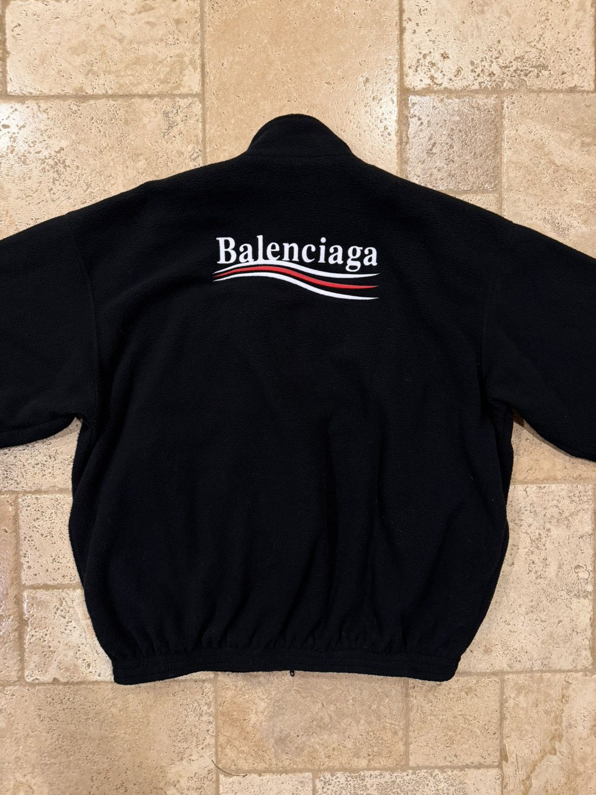 Balenciaga Balenciaga Political Campaign Polar Fleece Zip Up Jacket Size US XL / EU 56 / 4 - 11 Thumbnail