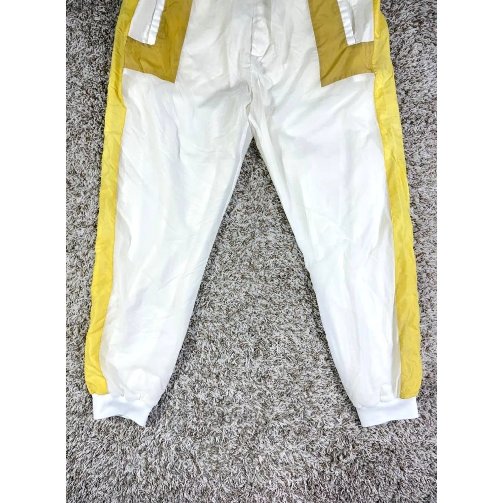 Hugo Boss HUGO BOSS Jogger Pants White Color Blocked Relaxed Drawstring Men's Small Pants S Jogger White Men Regular Size Regular Shirts? Size US 29 - 3 Thumbnail