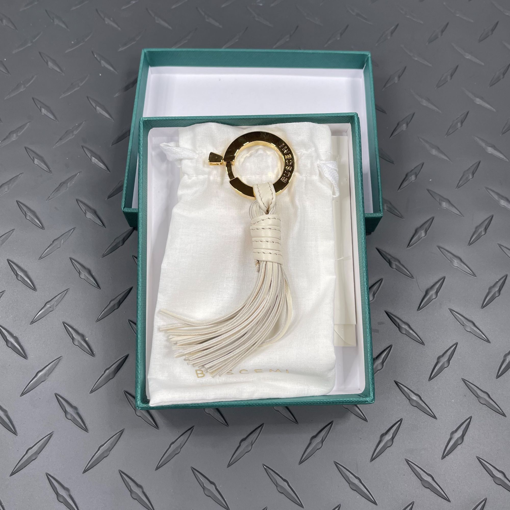 Buscemi Buscemi Fringe Keyholder Off White Leather Size ONE SIZE - 1 Thumbnail
