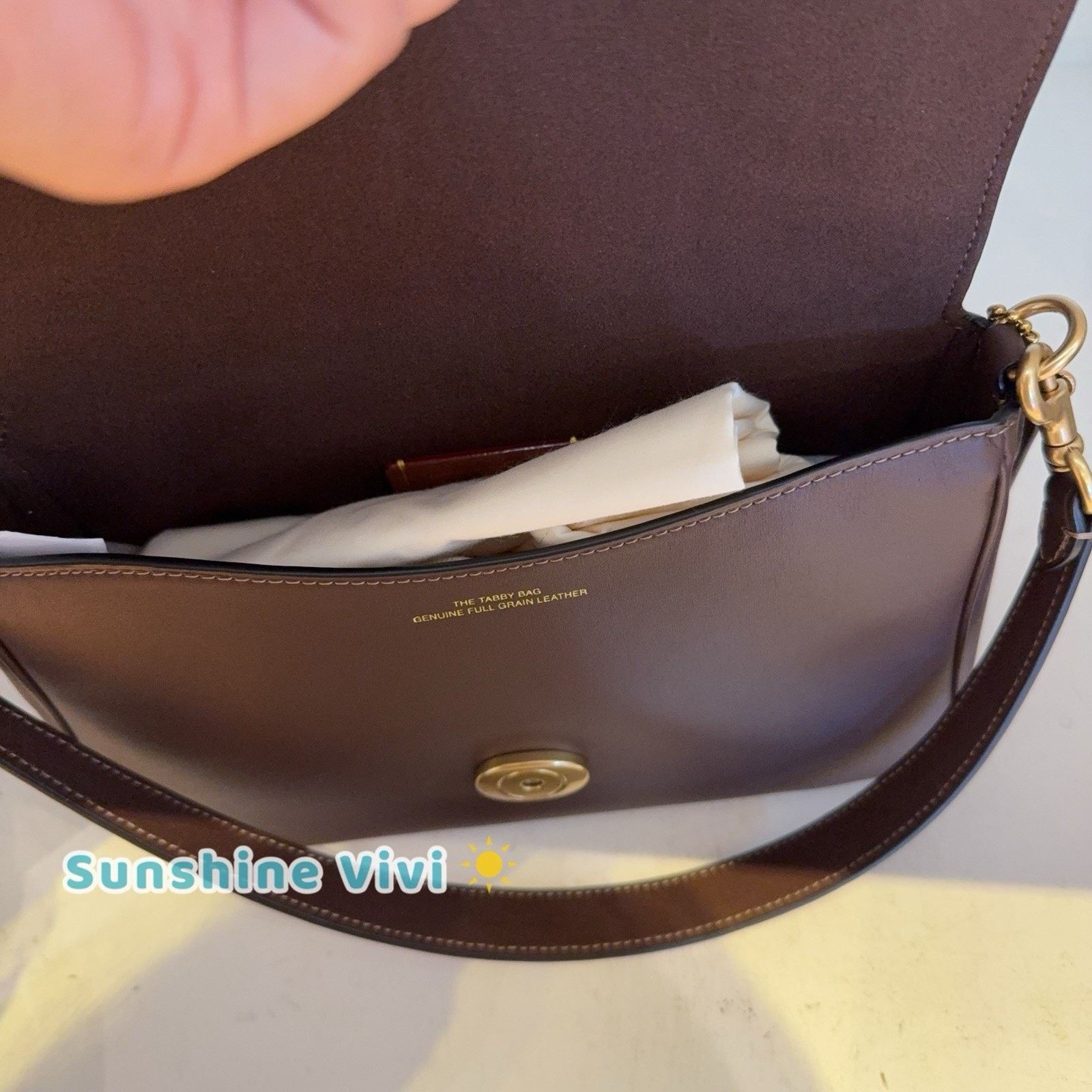 Coach NWT Coach Soft Tabby CAM98 Maple Shoulder Bag Smooth Leather Size ONE SIZE - 6 Thumbnail
