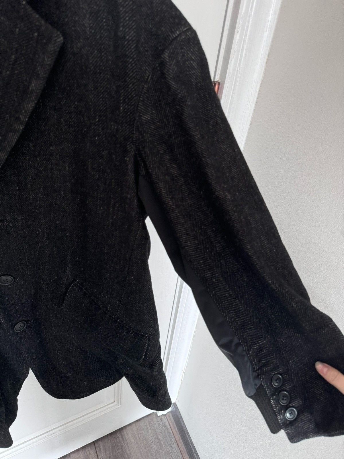 Yohji Yamamoto Yohji Yamamoto Patchwork dark grey suit Size 36S - 4 Thumbnail