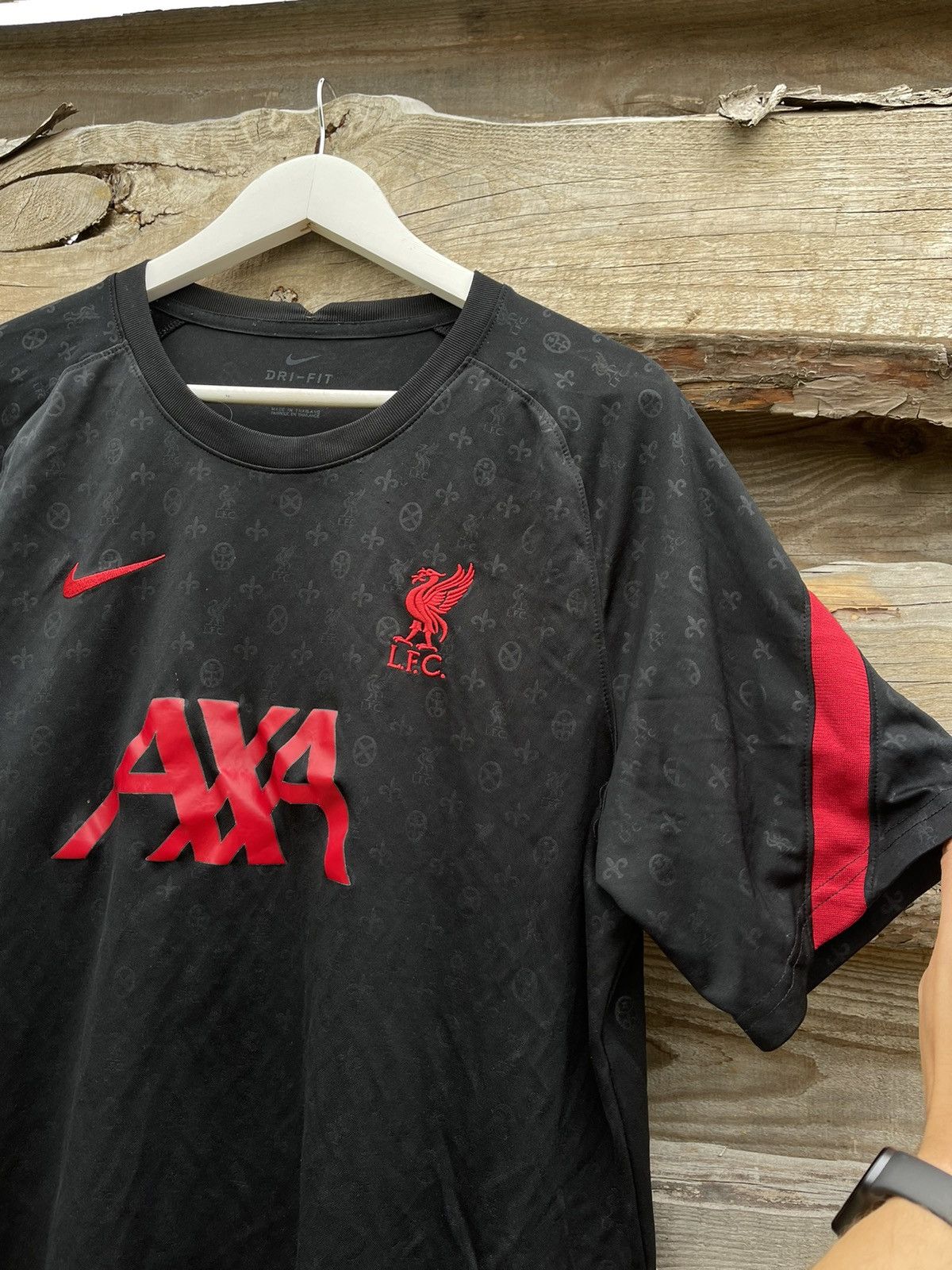 Nike 2021 Nike Liverpool soccer jersey monogram black Size US XL / EU 56 / 4 - 6 Thumbnail