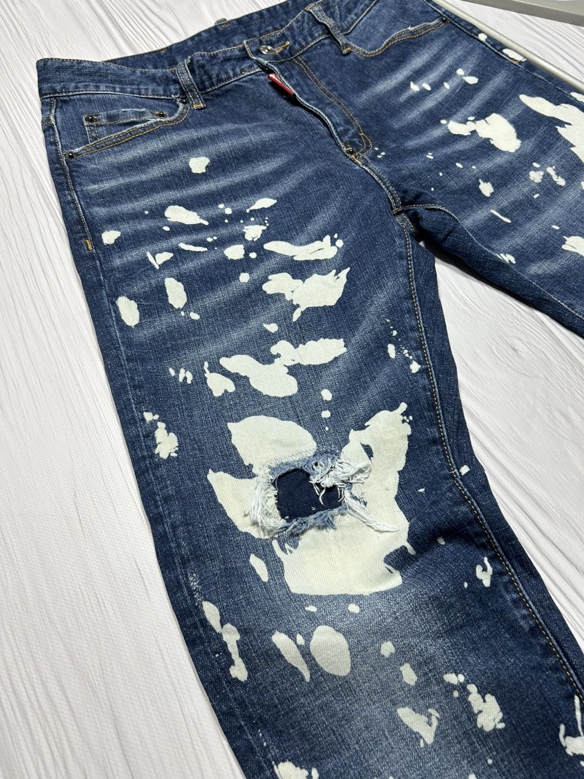 Dsquared2 Dsquared2 Acid Wash Denim Pants Size 32 Made In Italy Size US 32 / EU 48 - 5 Thumbnail