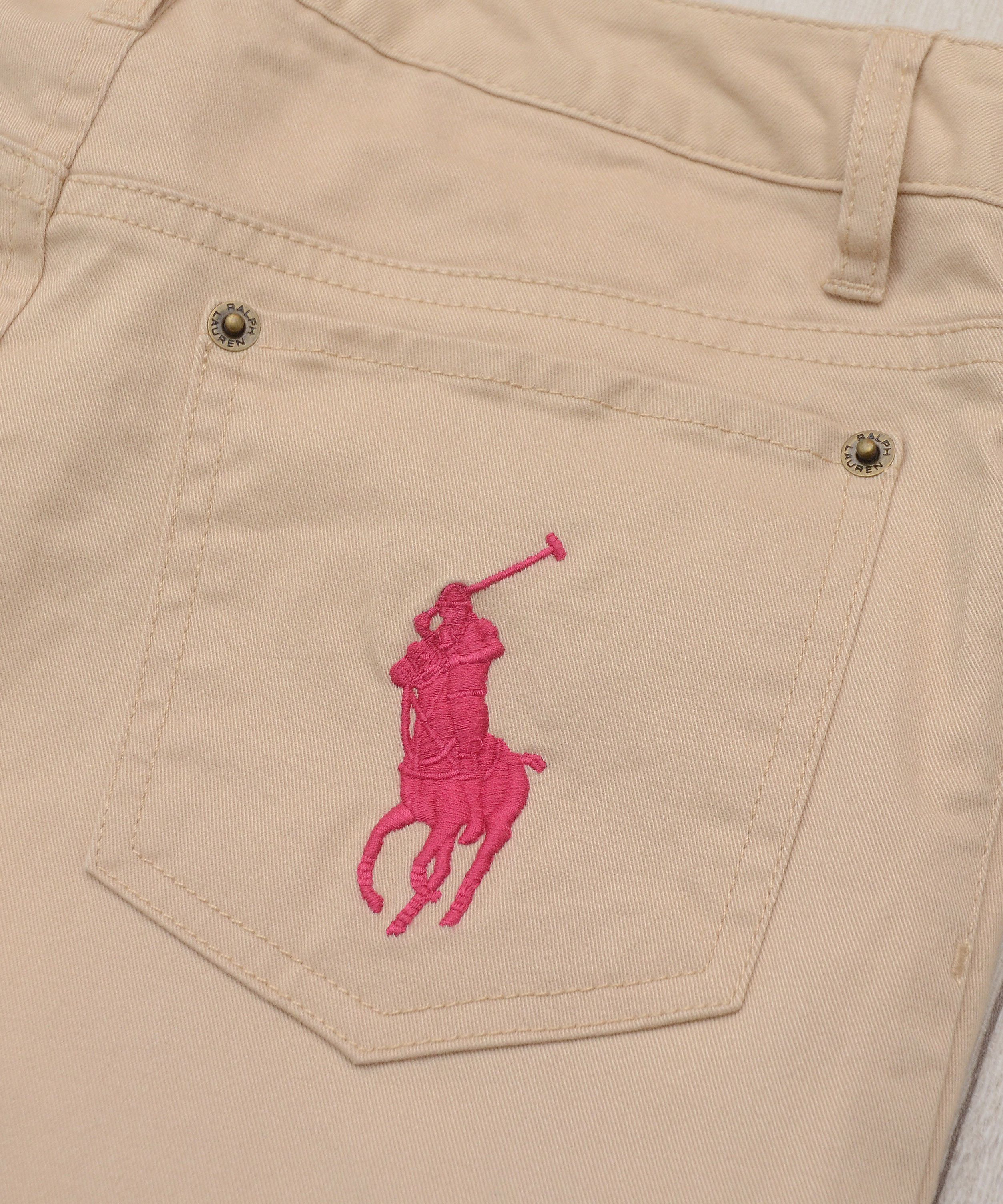 Polo Ralph Lauren × Ralph Lauren Vintage Polo Ralph Lauren Slim Chino Pants Big Pony Pink Size 24" / US 00 / IT 34 - 8 Thumbnail