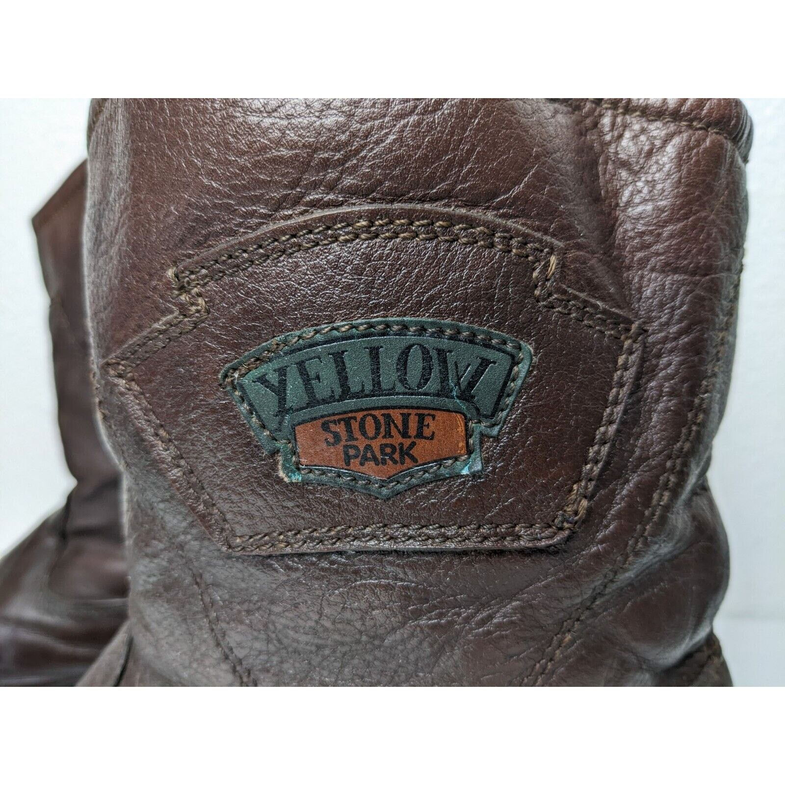 Other Vtg Sherpa Lined Pull On Leather Boot Yellowstone Park 44 Size US 11 / EU 44 - 4 Thumbnail