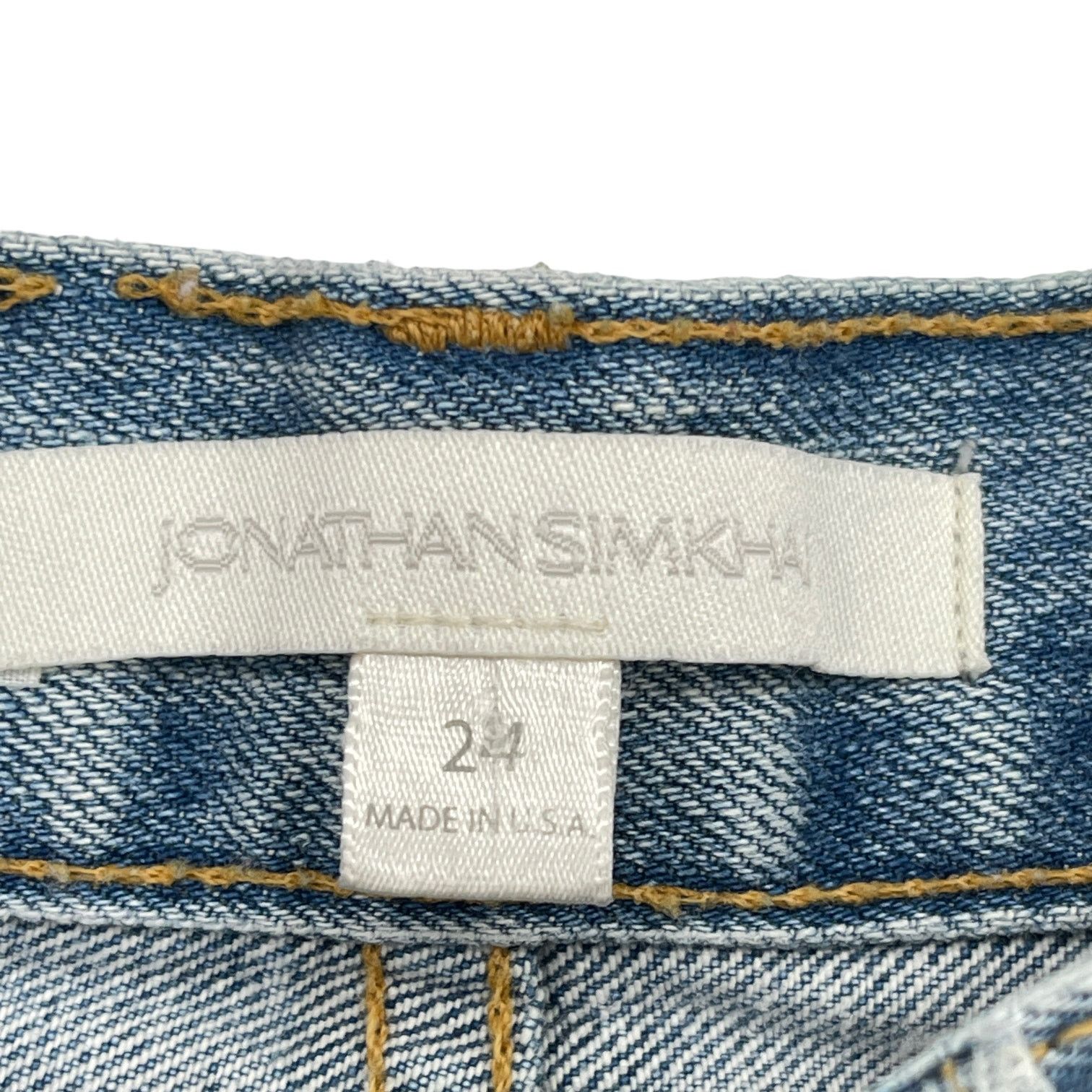 Jonathan Simkhai Jonathan Simkhai Distressed Studded Pearl Boyfriend Jeans 24 Size 24" / US 00 / IT 34 - 7 Thumbnail