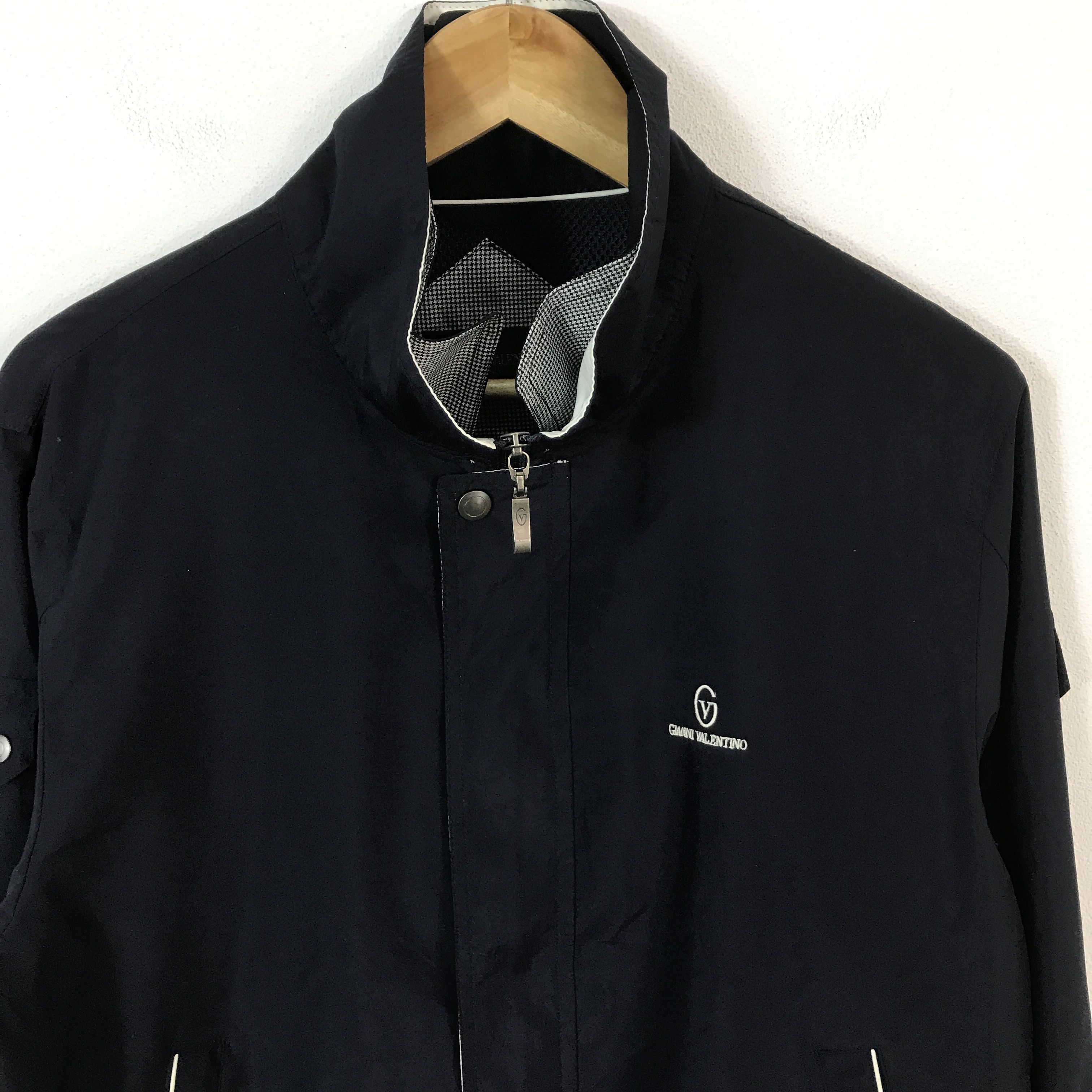 Gianni Valentino × Vintage Vintage Gianni Valentino Navy Jacket Size US M / EU 48-50 / 2 - 3 Thumbnail