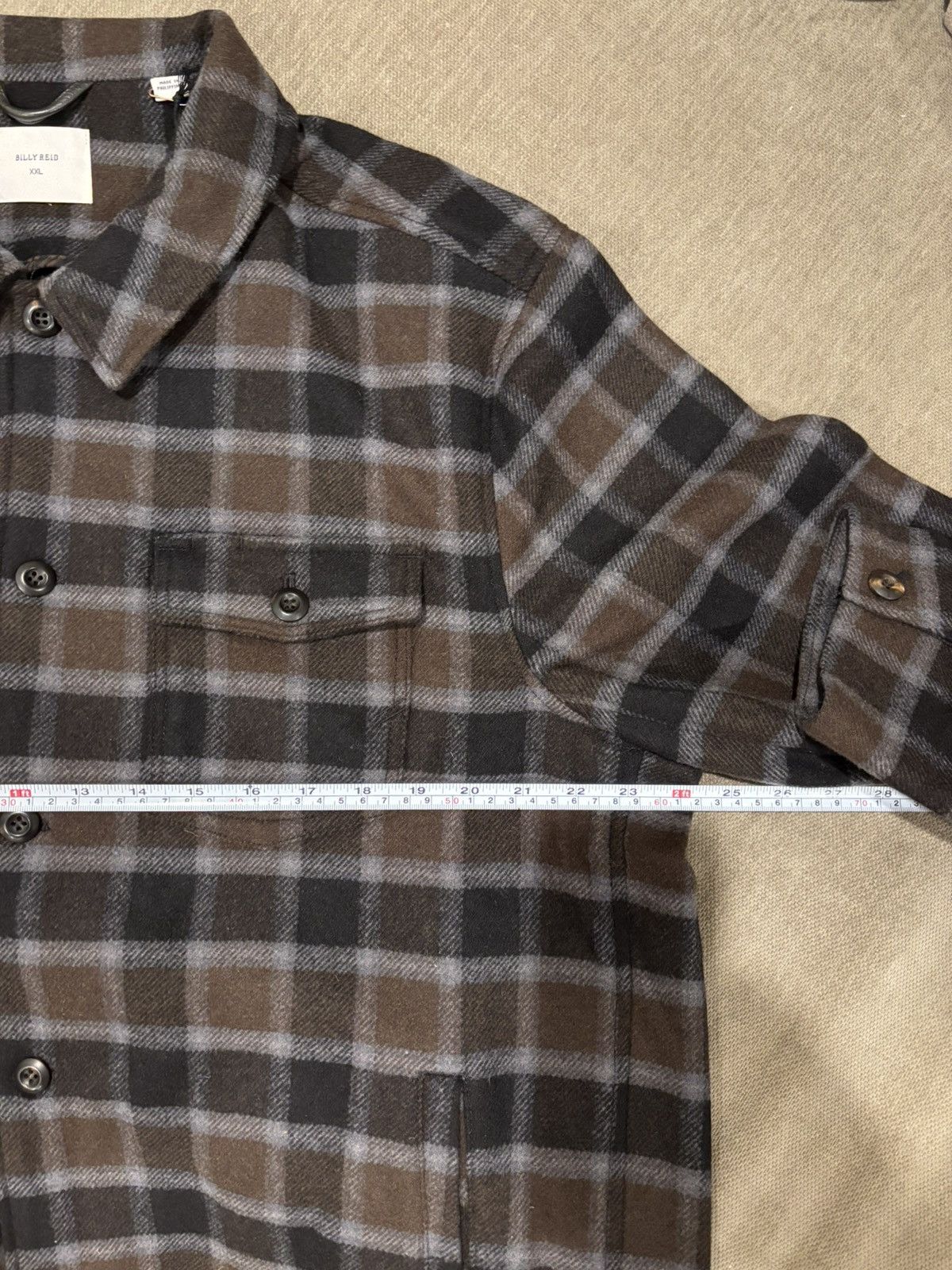 Billy Reid NWT Billy Reid Shirt Jacket Men's Wool XXL 2XL Olive Plaid Size US XXL / EU 58 / 5 - 12 Thumbnail